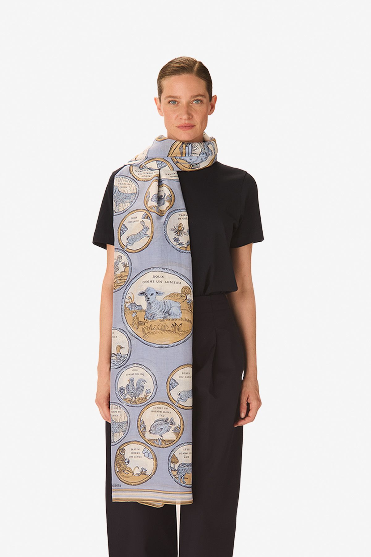 Écharpe 100 - Chance Inoui - Bleu