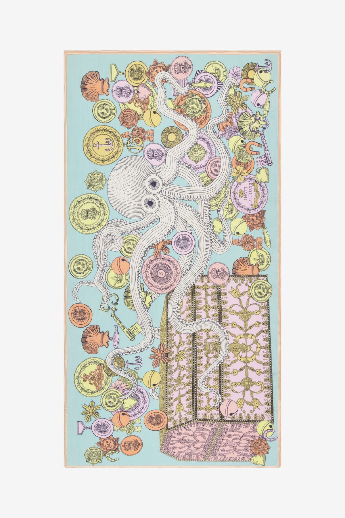 Écharpe 100 - Octopus - Turquoise