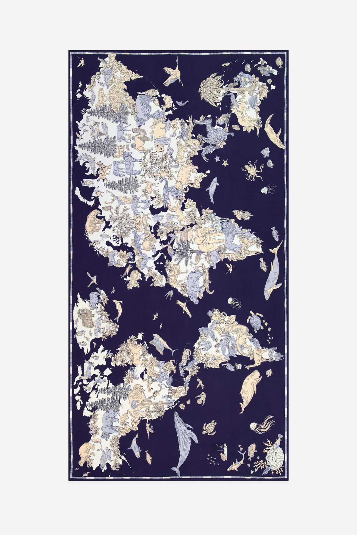 Écharpe 100 - Atlas - Bleu Marine