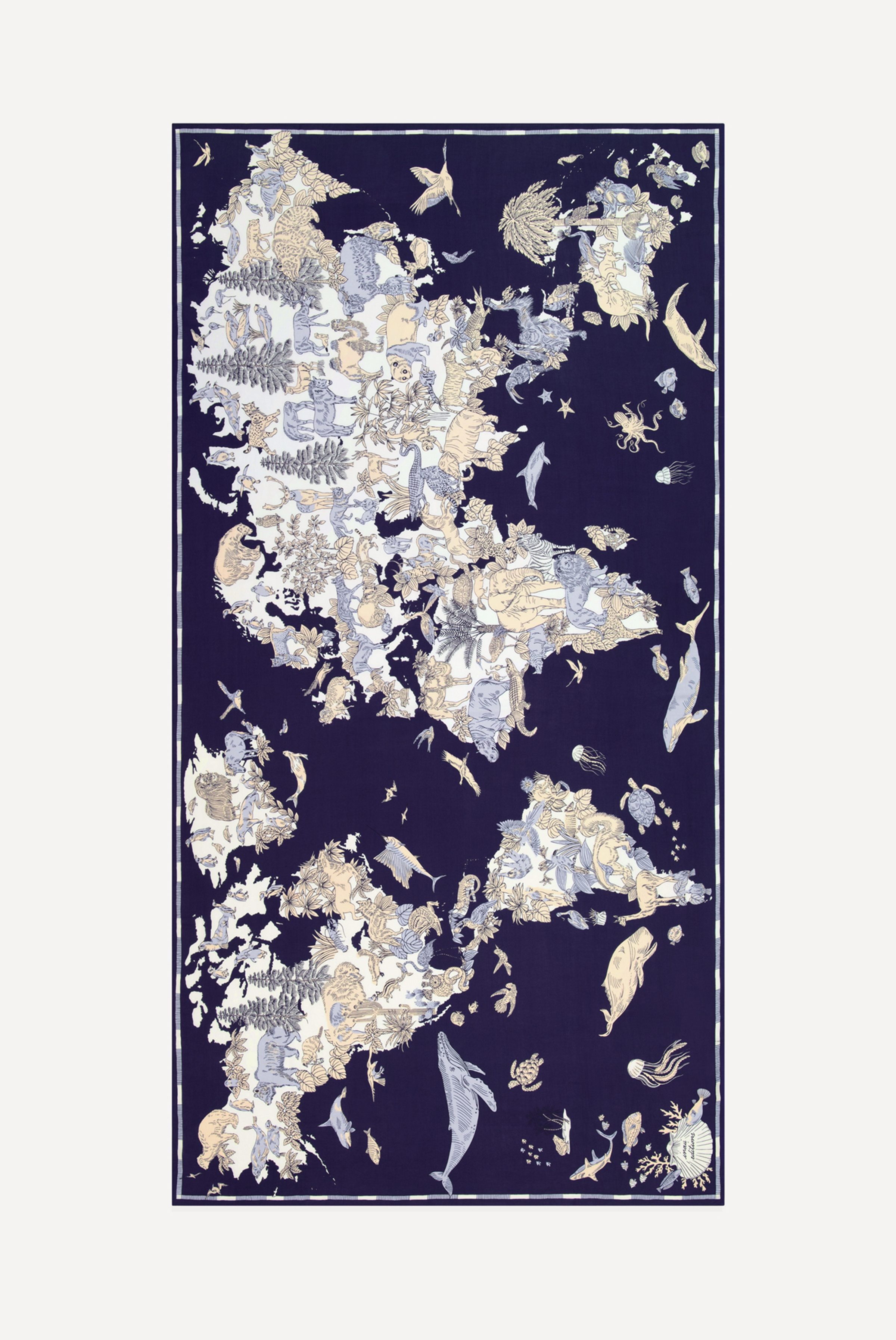 Écharpe 100 - Atlas - Bleu Marine