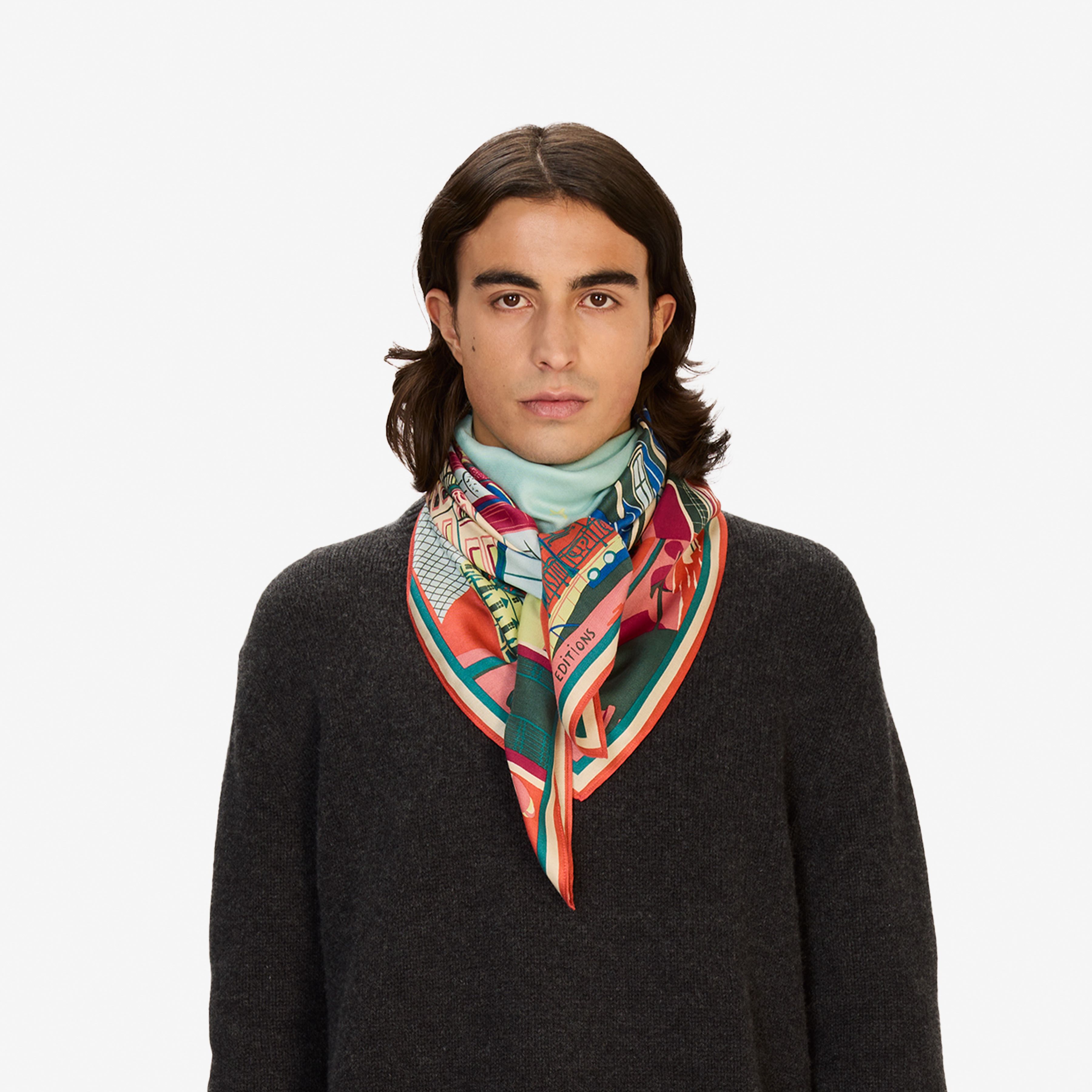 Silk Square 100 - J'Aime Paris - Multicolor