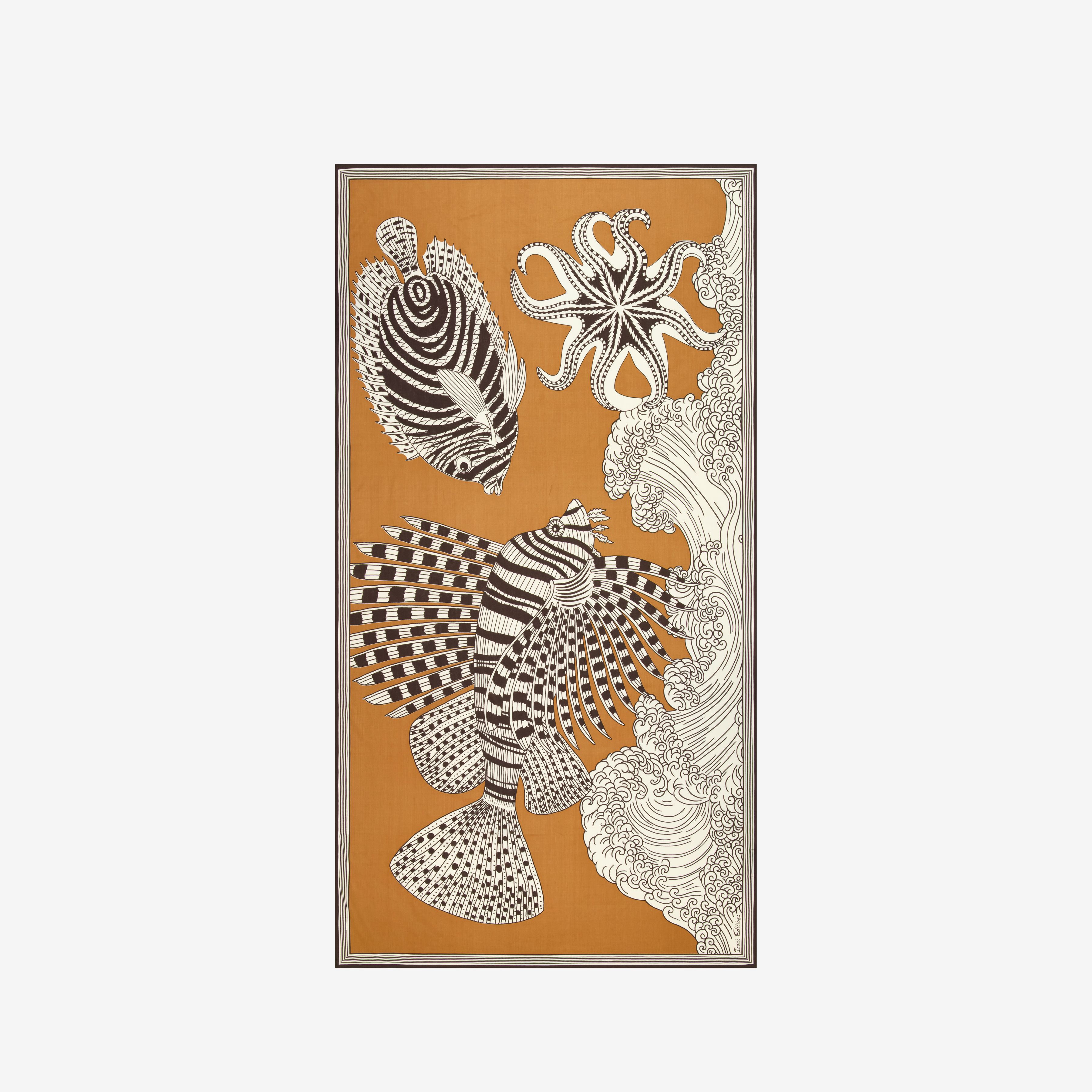 Scarf 100 - Vague - Golden Brown