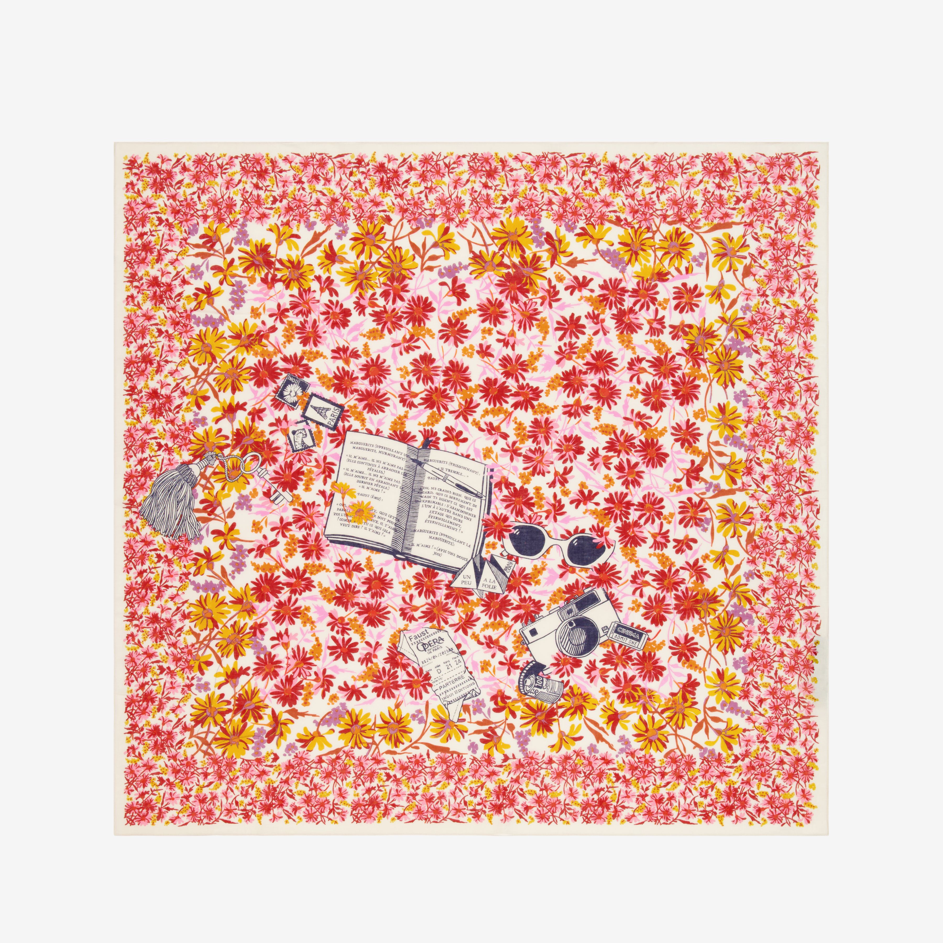 Carré 100 - Faust - Rose