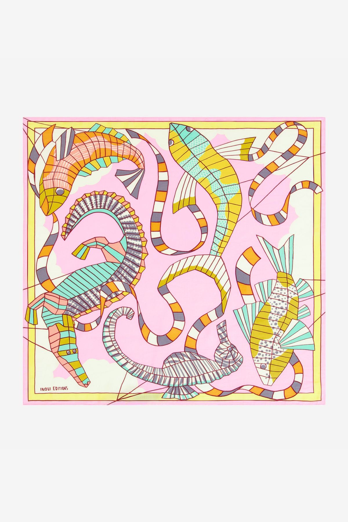 Carré 65 - Cerfs Volants - Rose