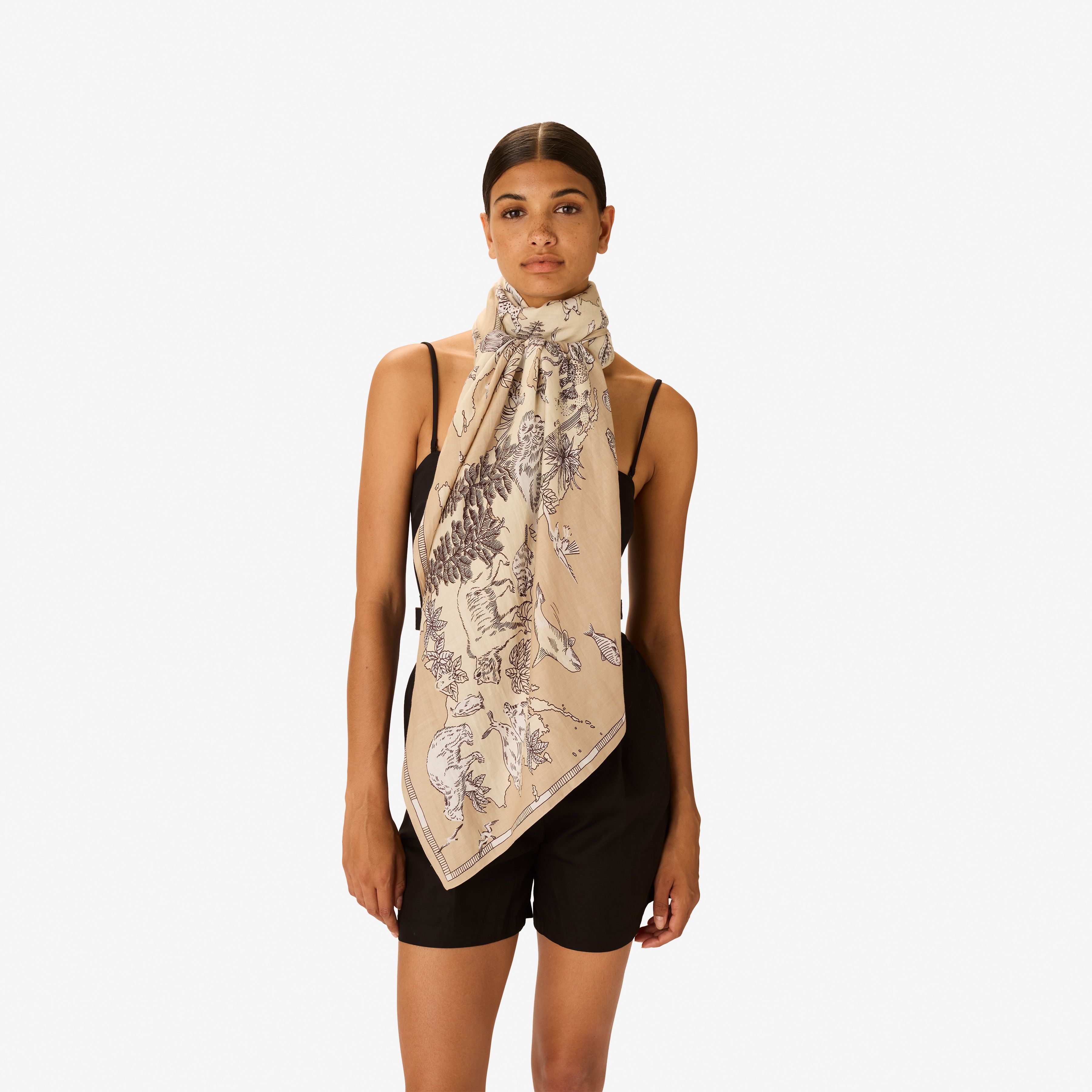 Schal 100 - Atlas - Natürlich