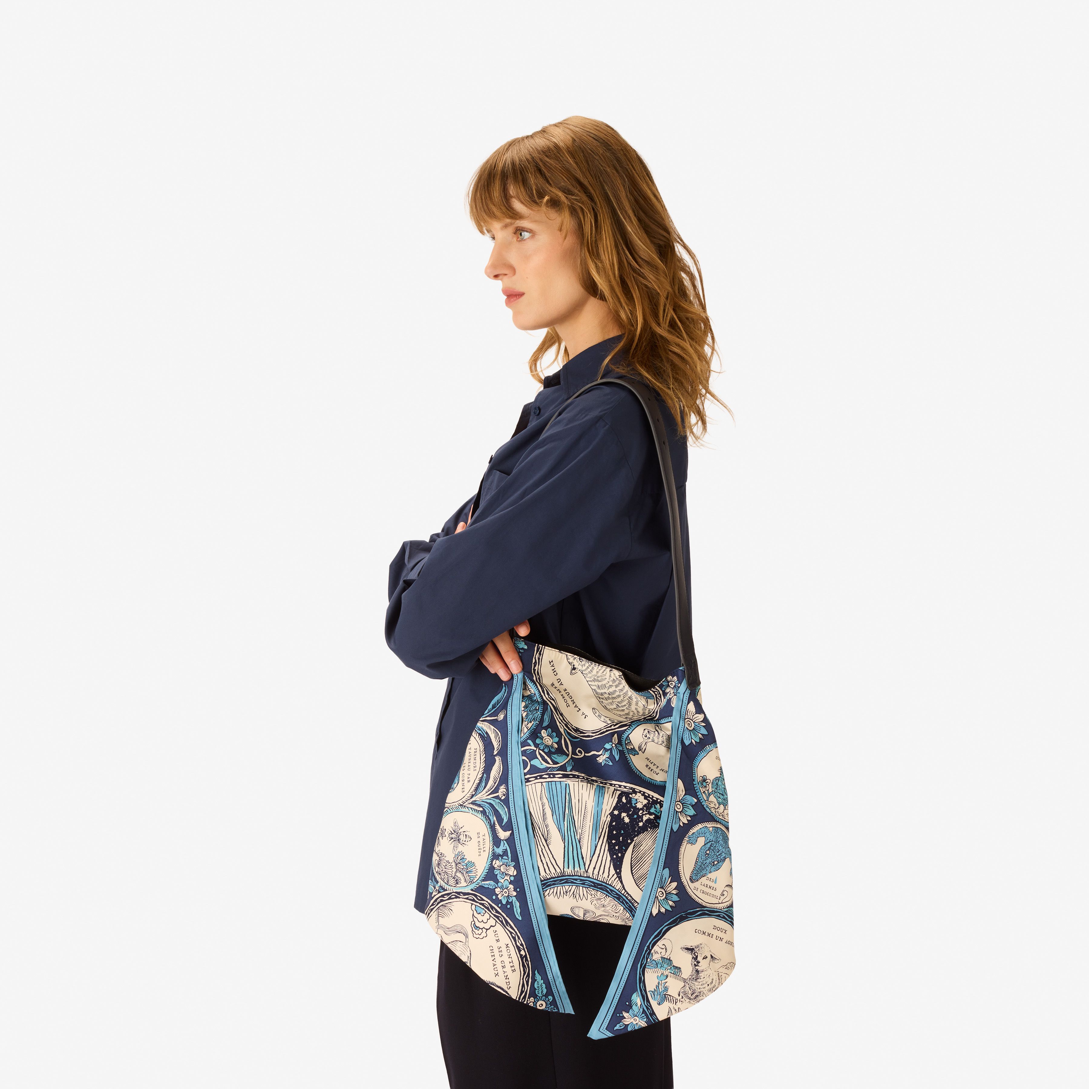 Bolso Scarf - Chance Inoui - Azul Marino