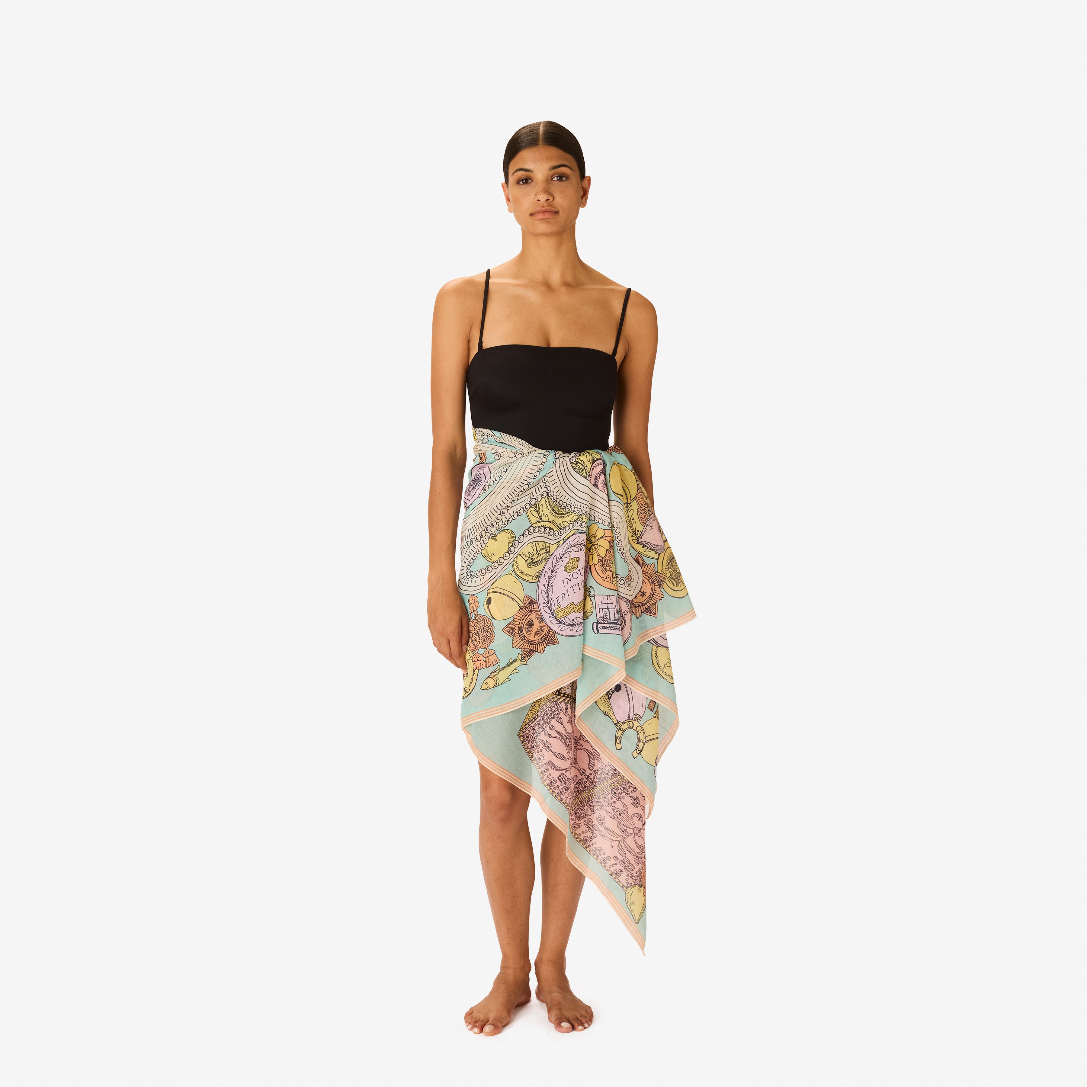 Scarf 100 - Octopus - Turquoise