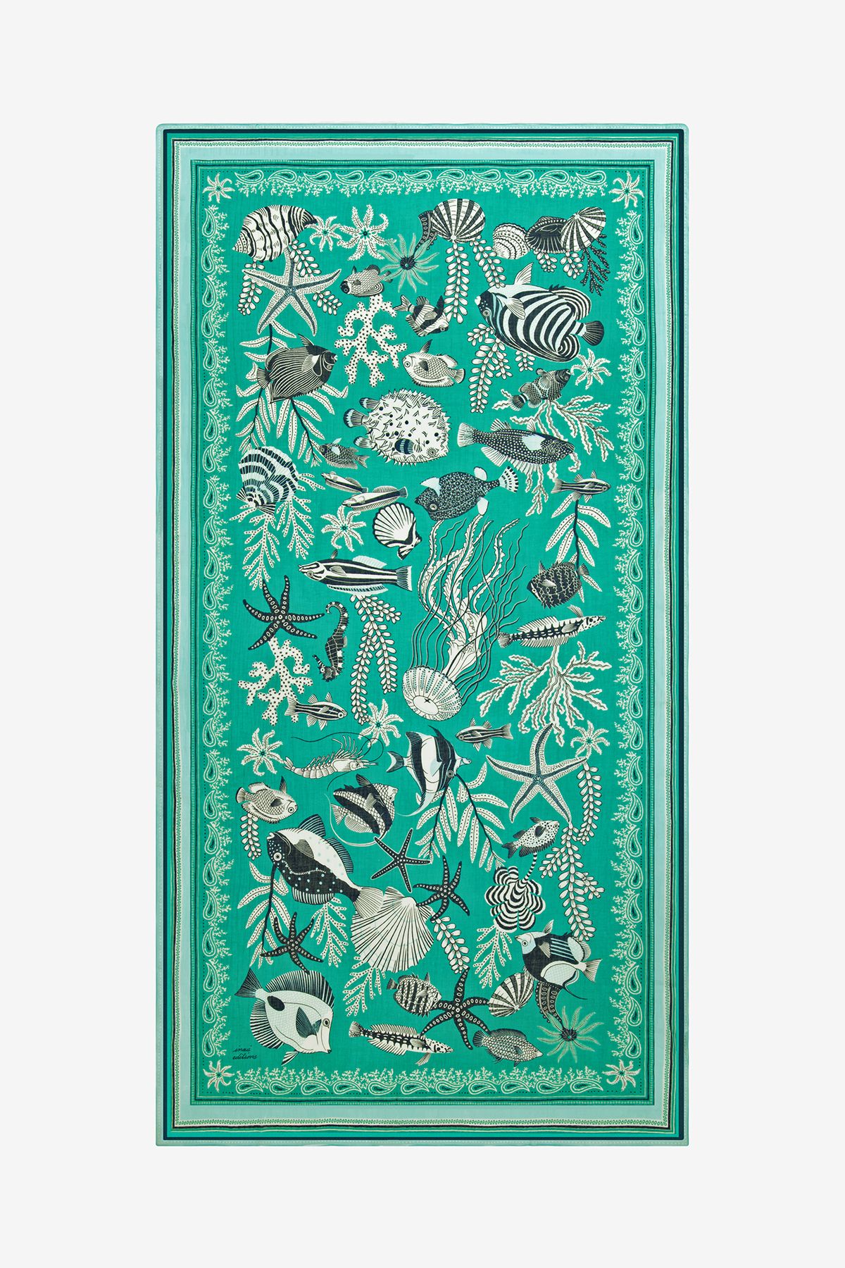 Écharpe 100 - Neptune - Turquoise