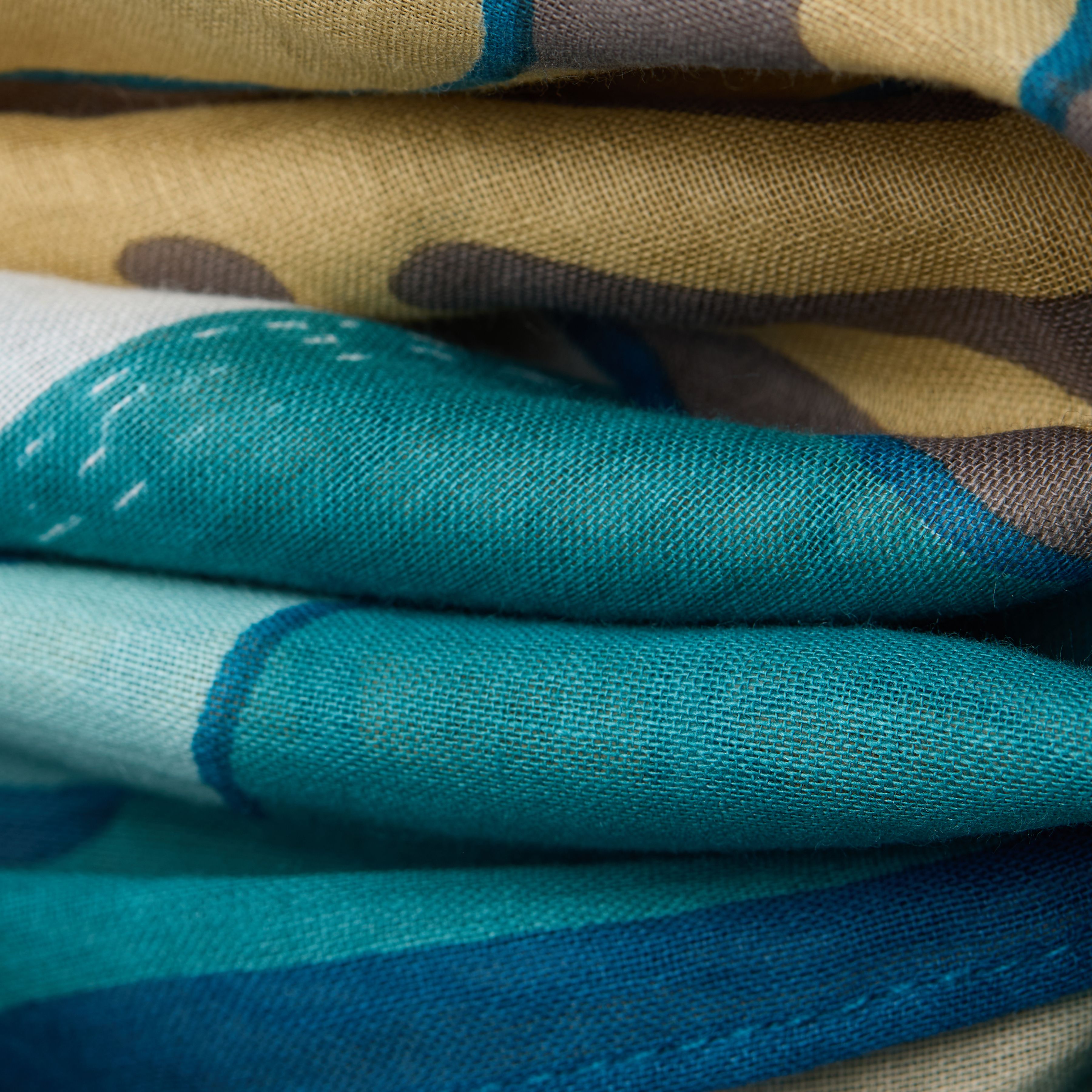 Scarf 100 - Jardin - Turquoise