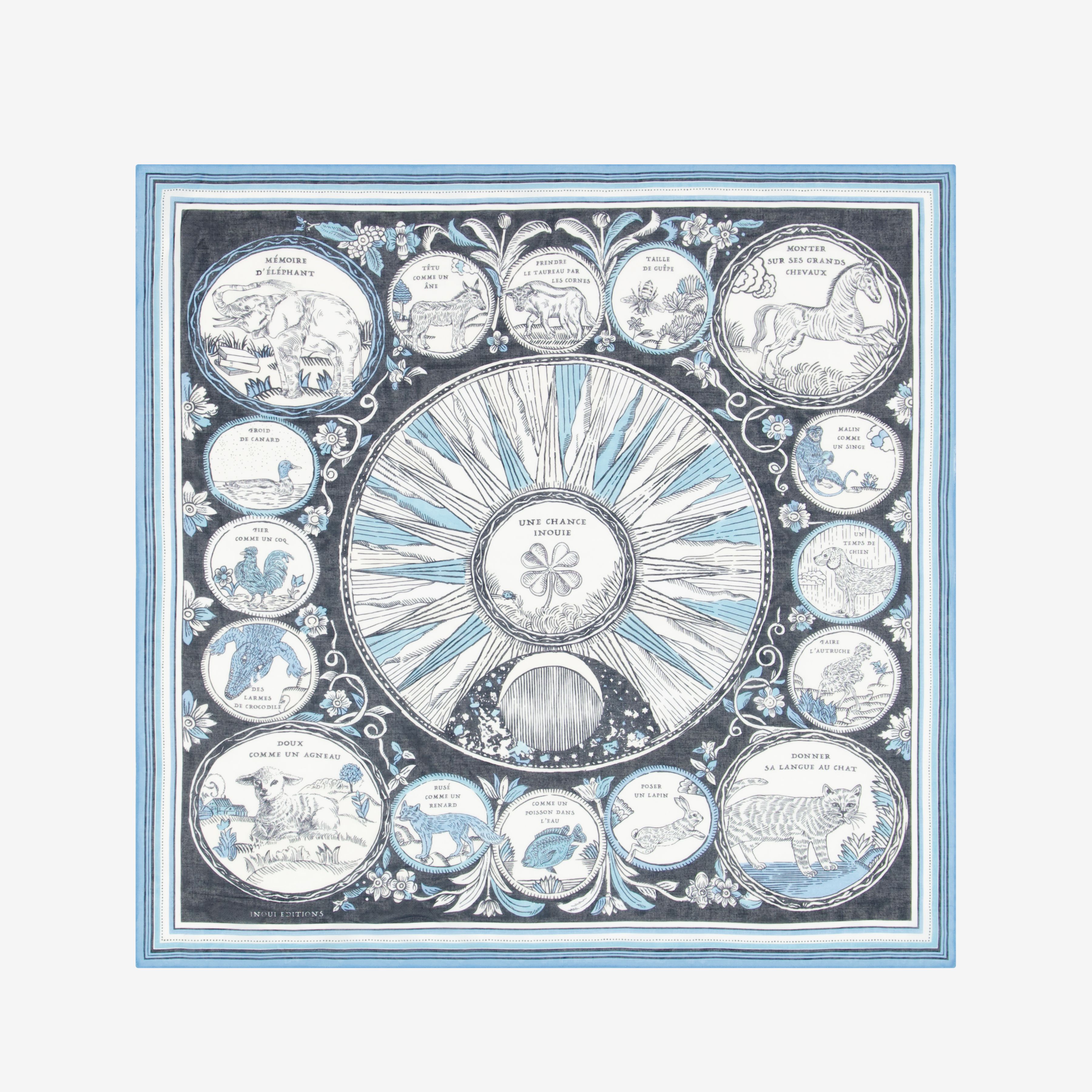 Square 70 Cotton - Chance Inoui - Navy