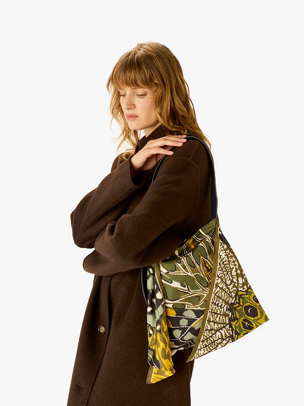 Sac Foulard - Papillons - vert