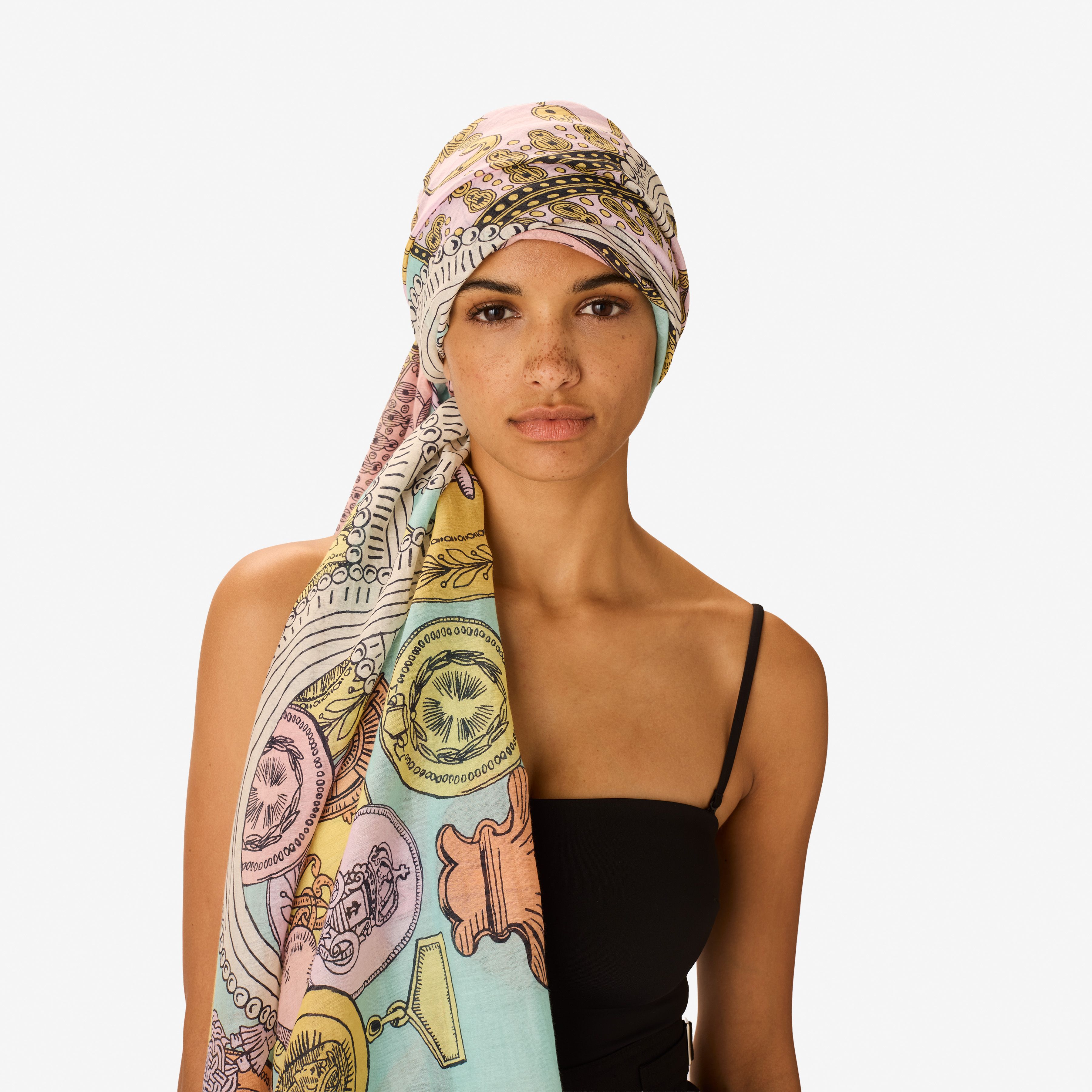 Scarf 100 - Octopus - Turquoise