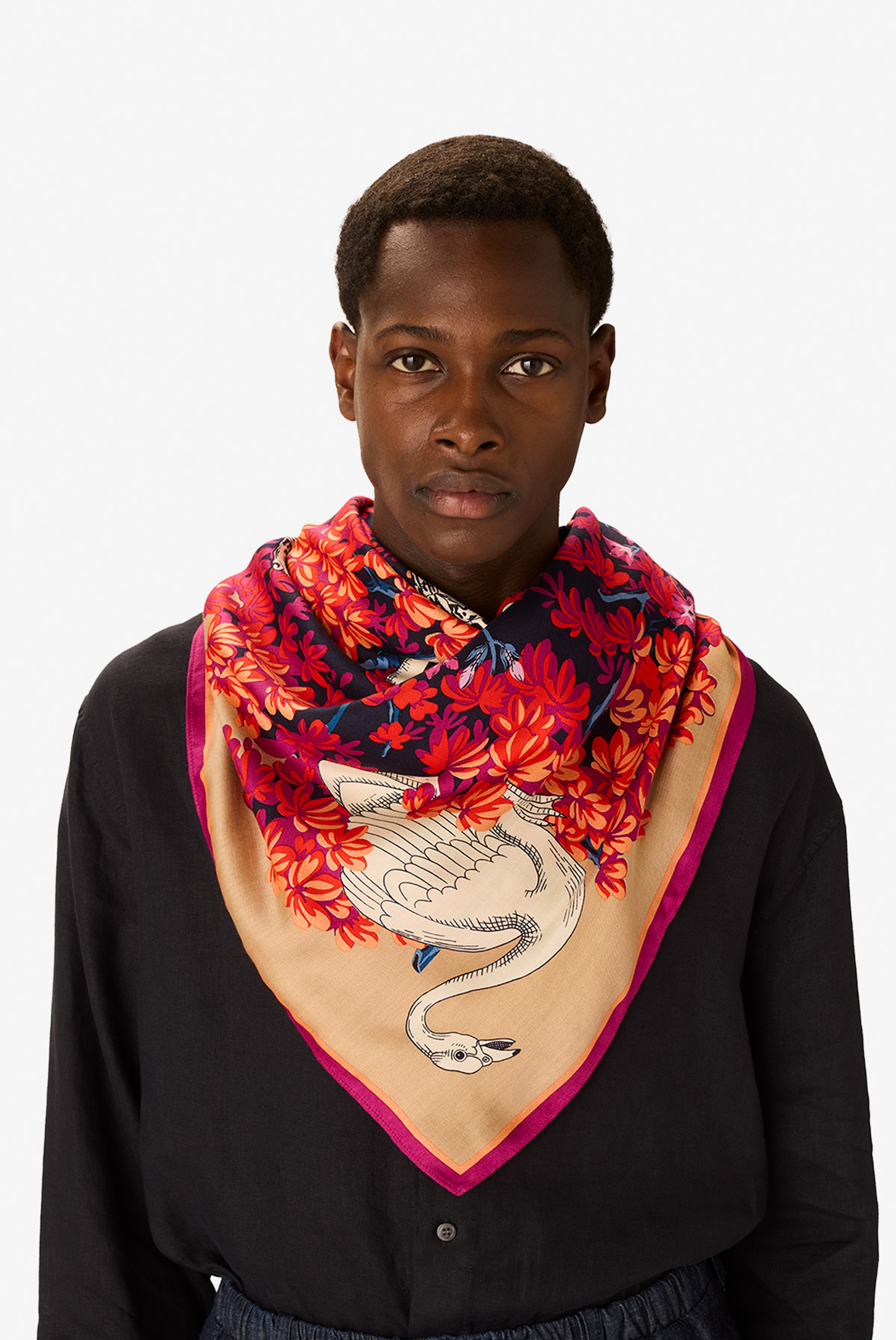 Carré 130 - Bestiaire - Fuchsia