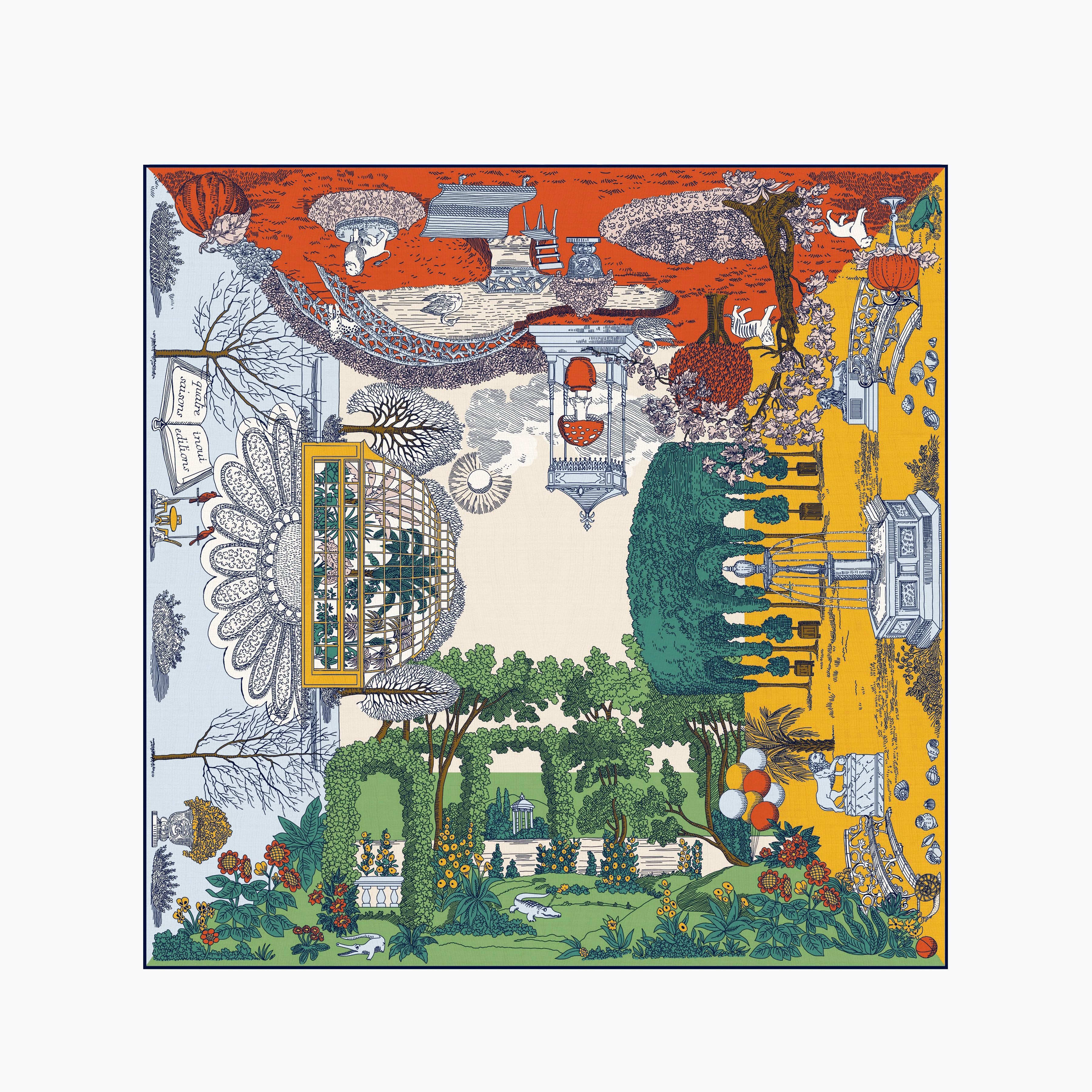 Quadratisches 100 - Quatre Saisons - Natürlich