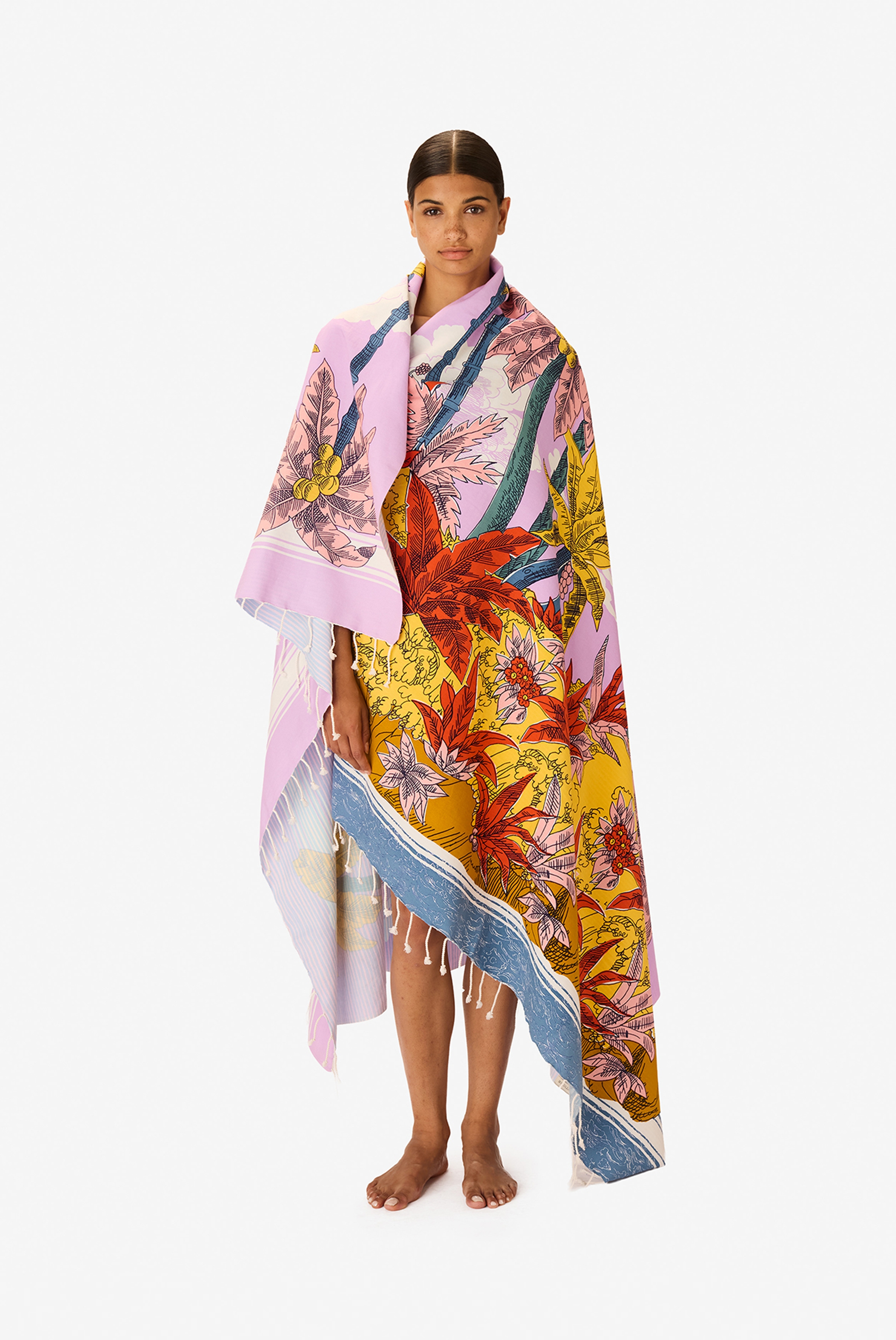 Fouta 140 - Robinson - Violet