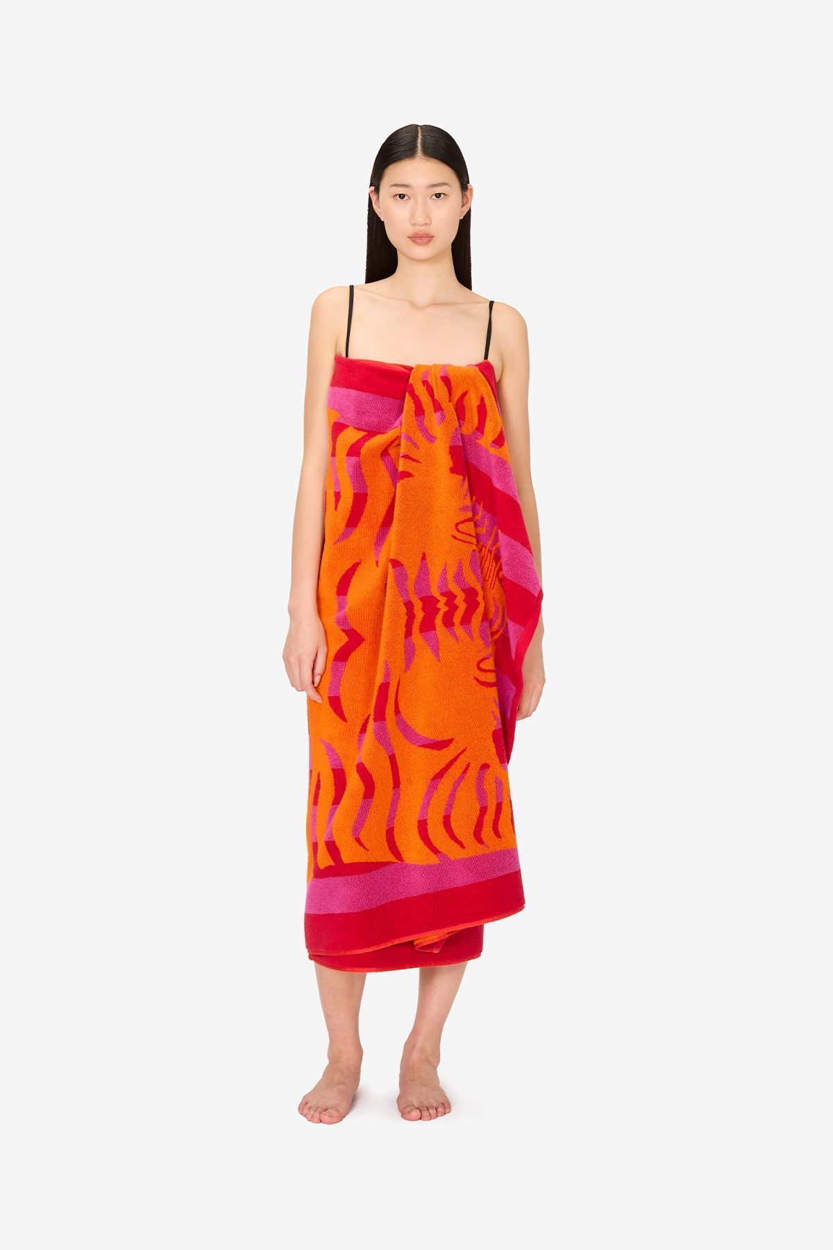 Serviette De Plage 100 - Baldo - Raspberry