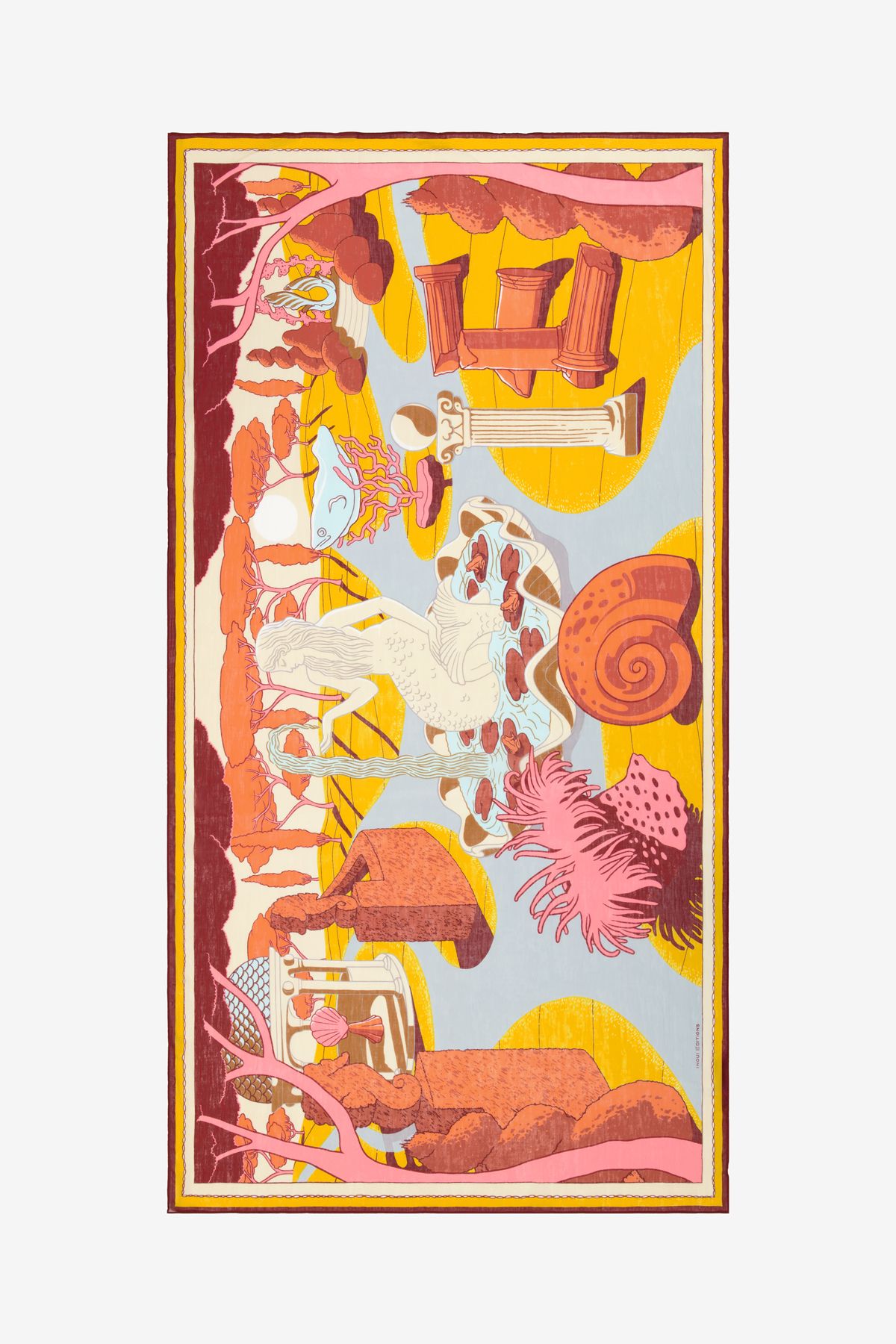 Écharpe 100 - Jardin - Jaune