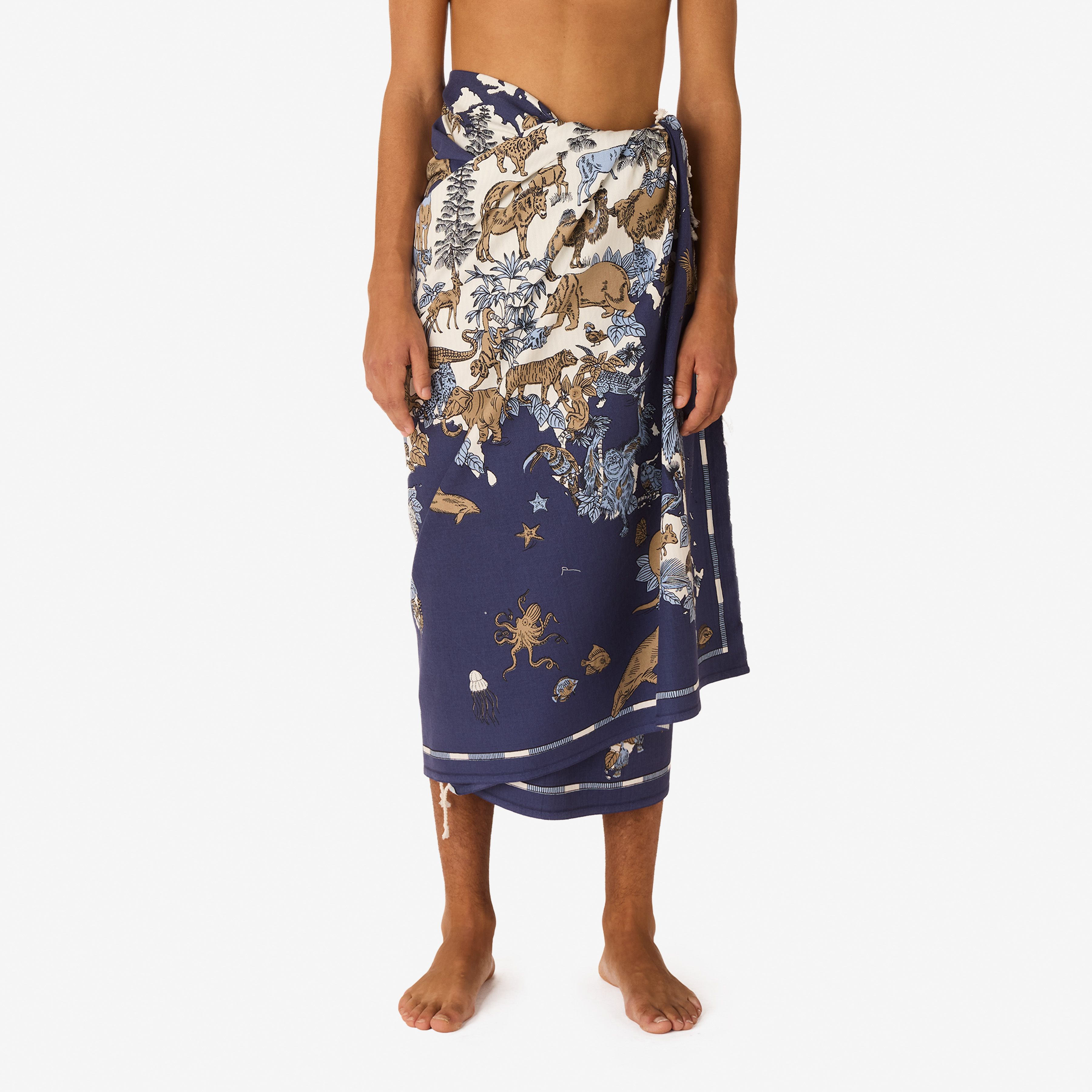 Fouta 100 - Atlas - Bleu Marine