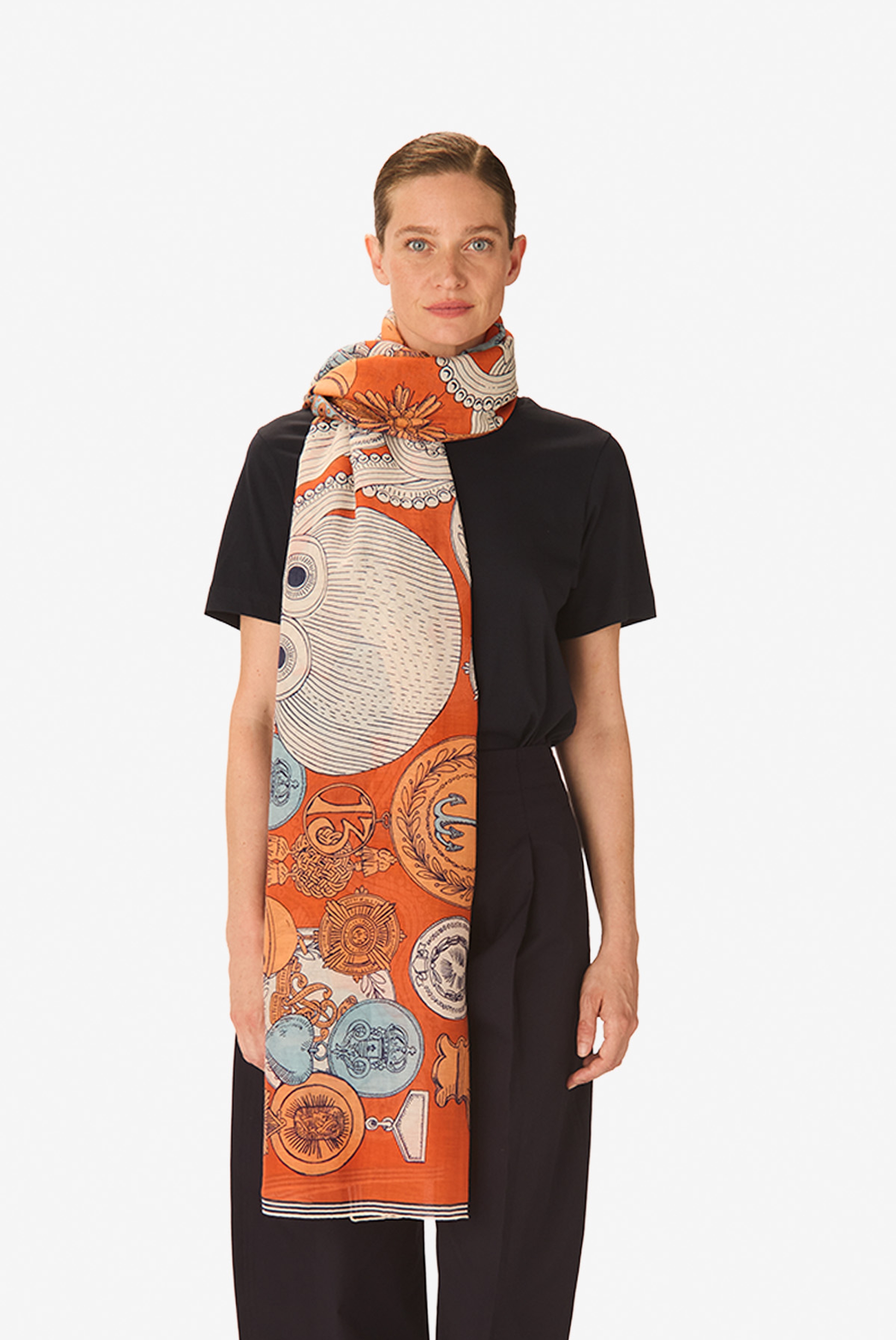 Écharpe 100 - Octopus - Orange
