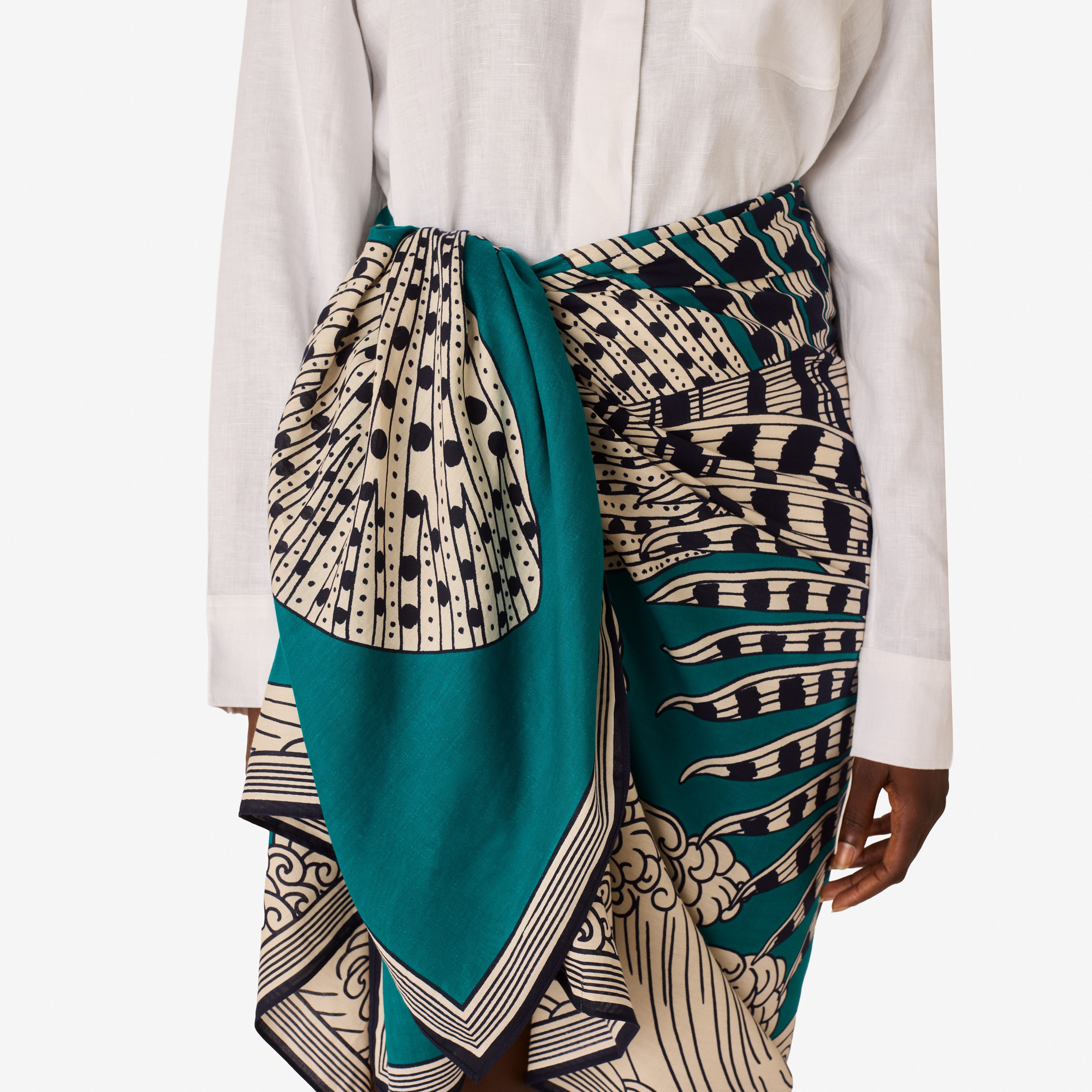 Bufanda 100 - Vague - Turquesa