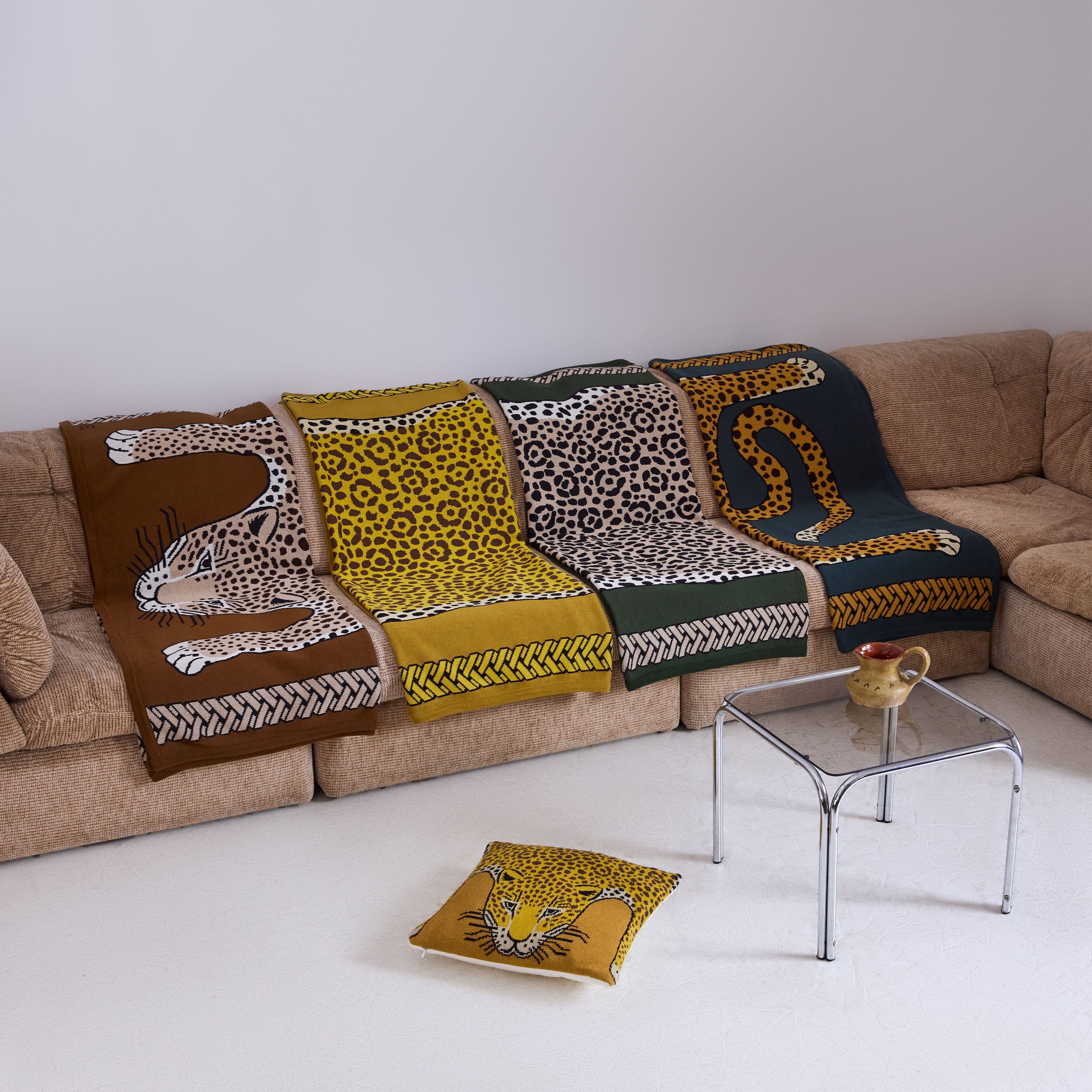 Blanket 130 - Leopard - Saffron