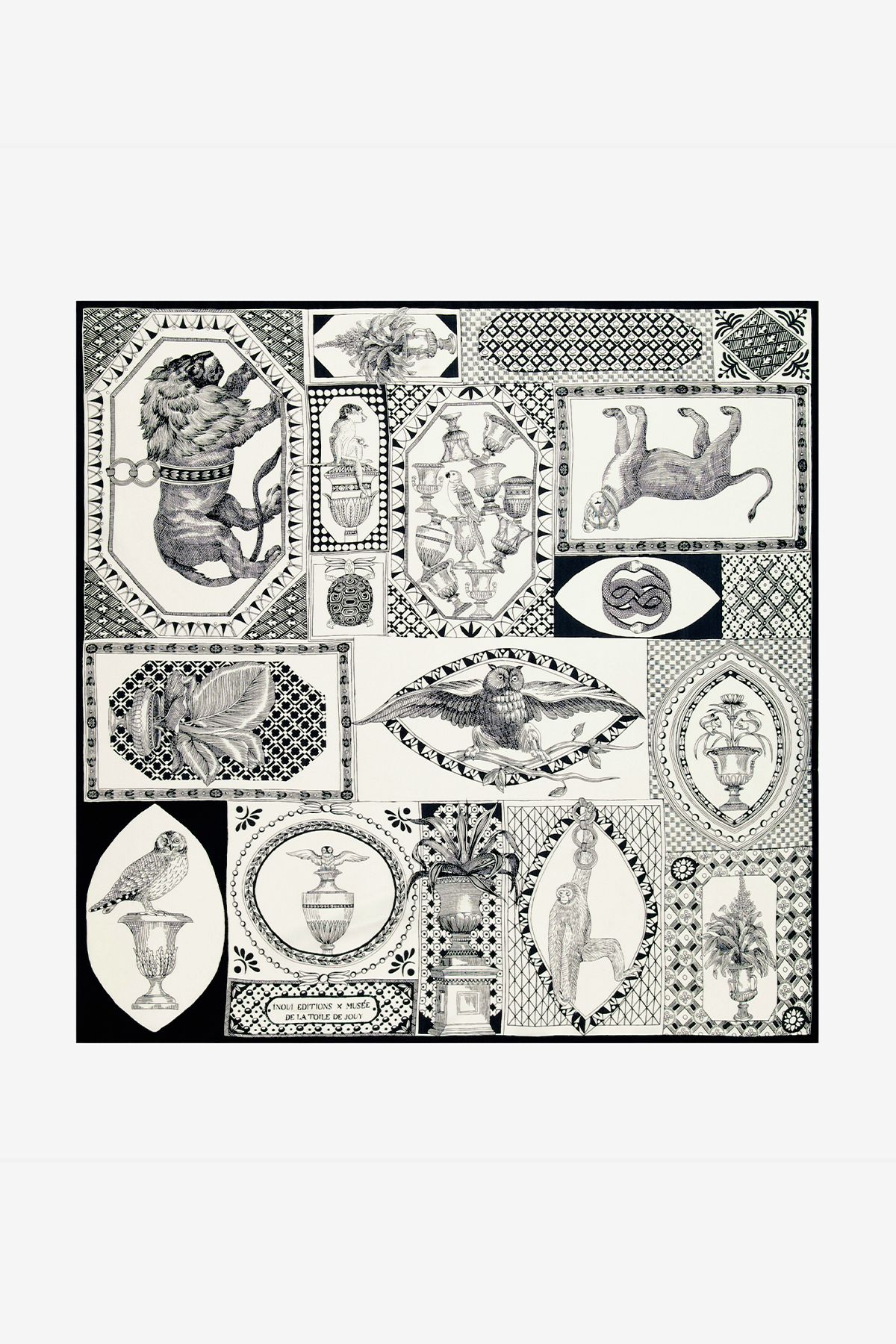 Carré 65 - Barocco - Noir