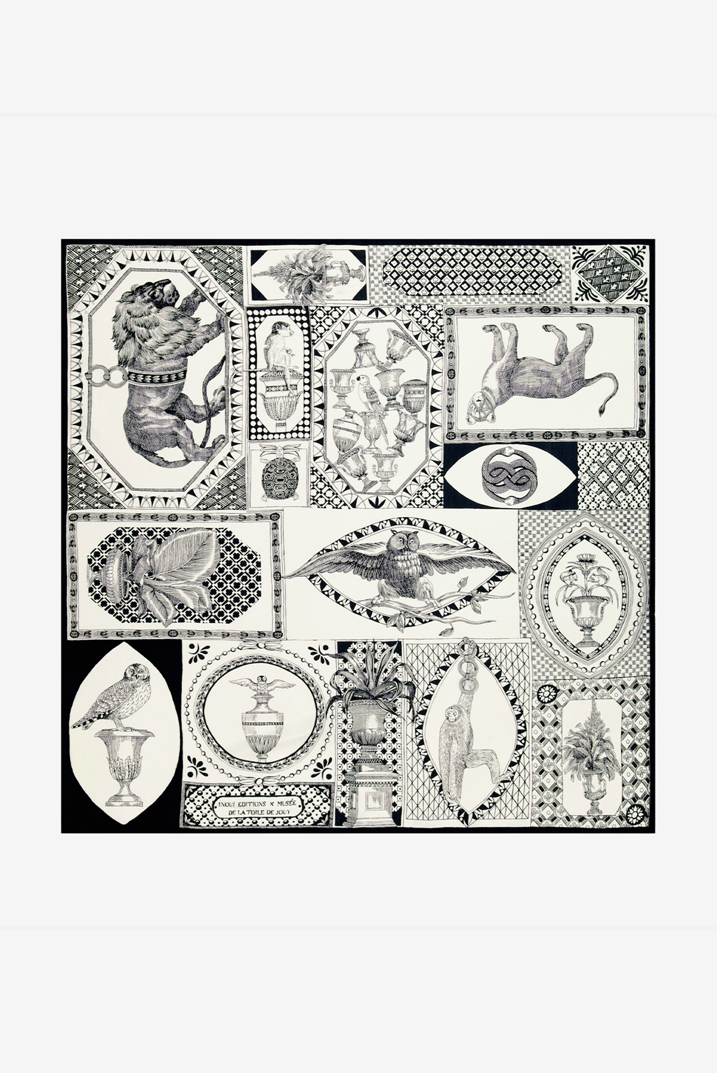 Carré 65 - Barocco - Noir