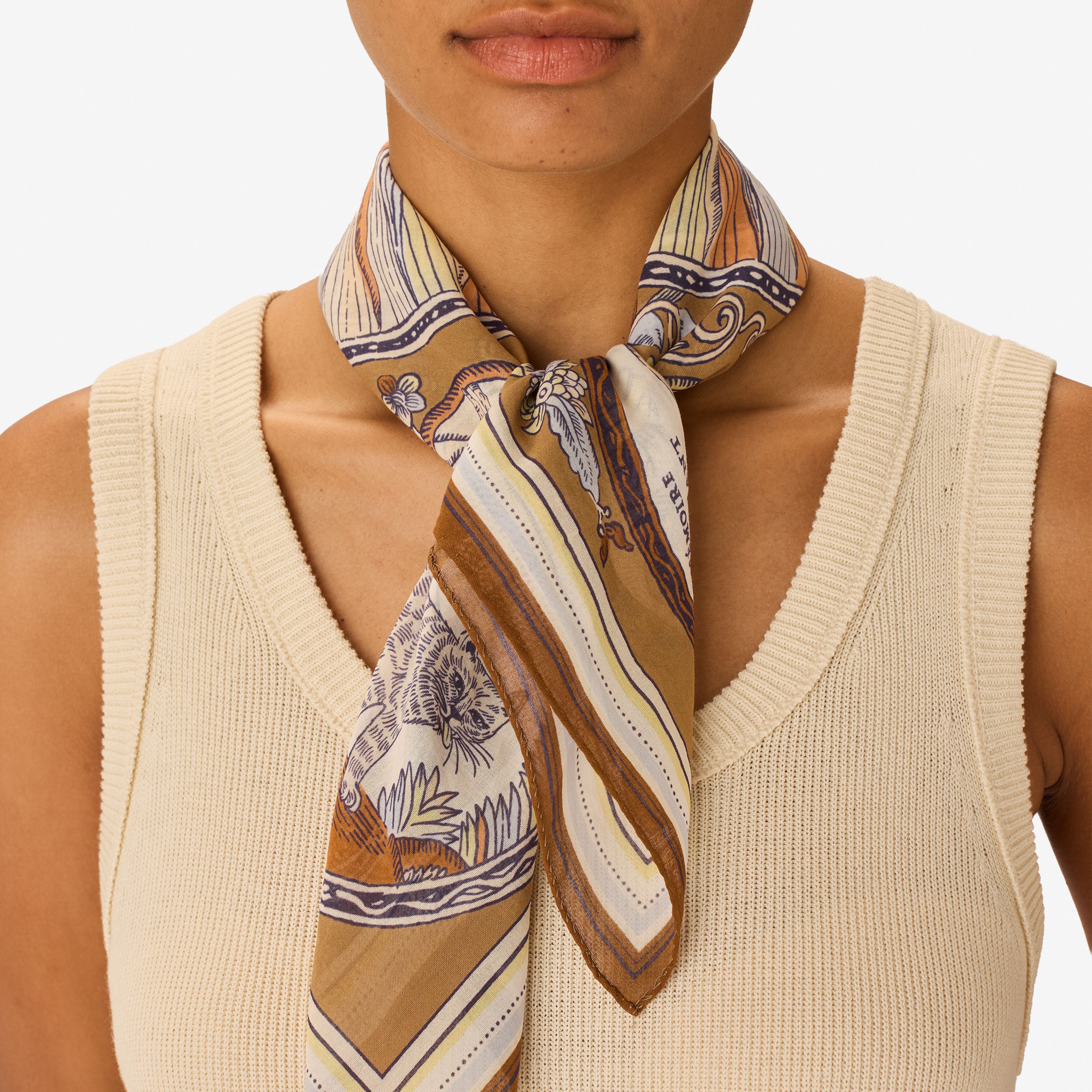 Carré 70 Coton - Chance Inoui - Mordoré