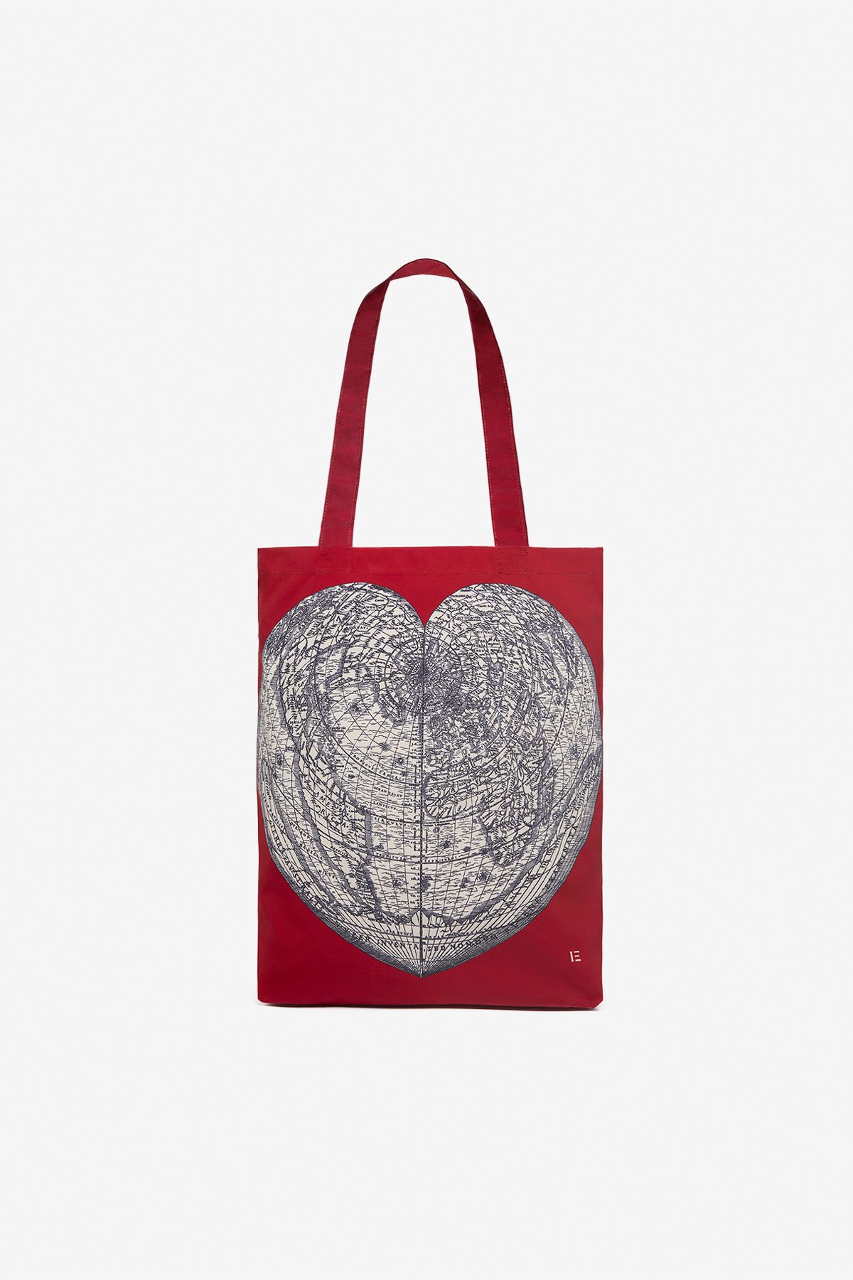 Sac Shopper - Mappemonde - Rouge