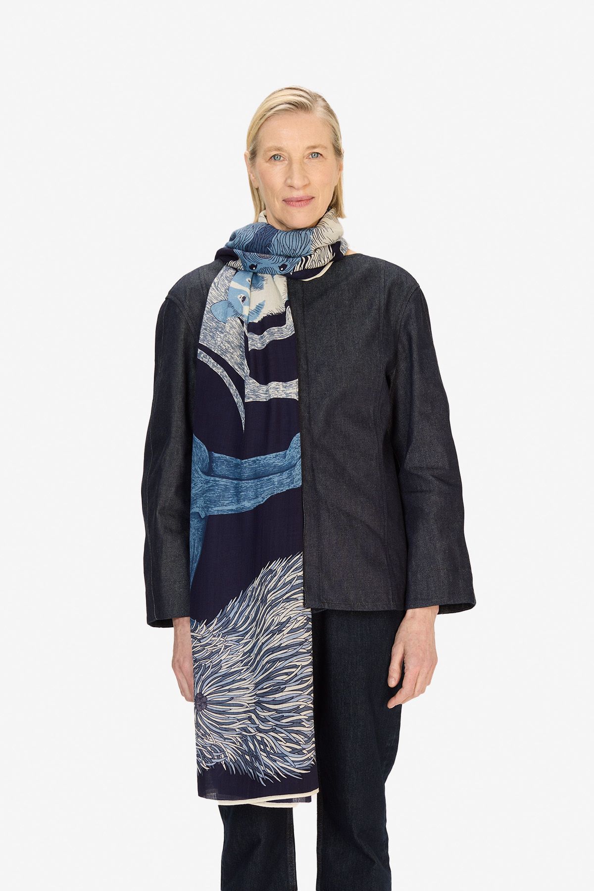 Écharpe 100 - Toutou - Bleu Marine