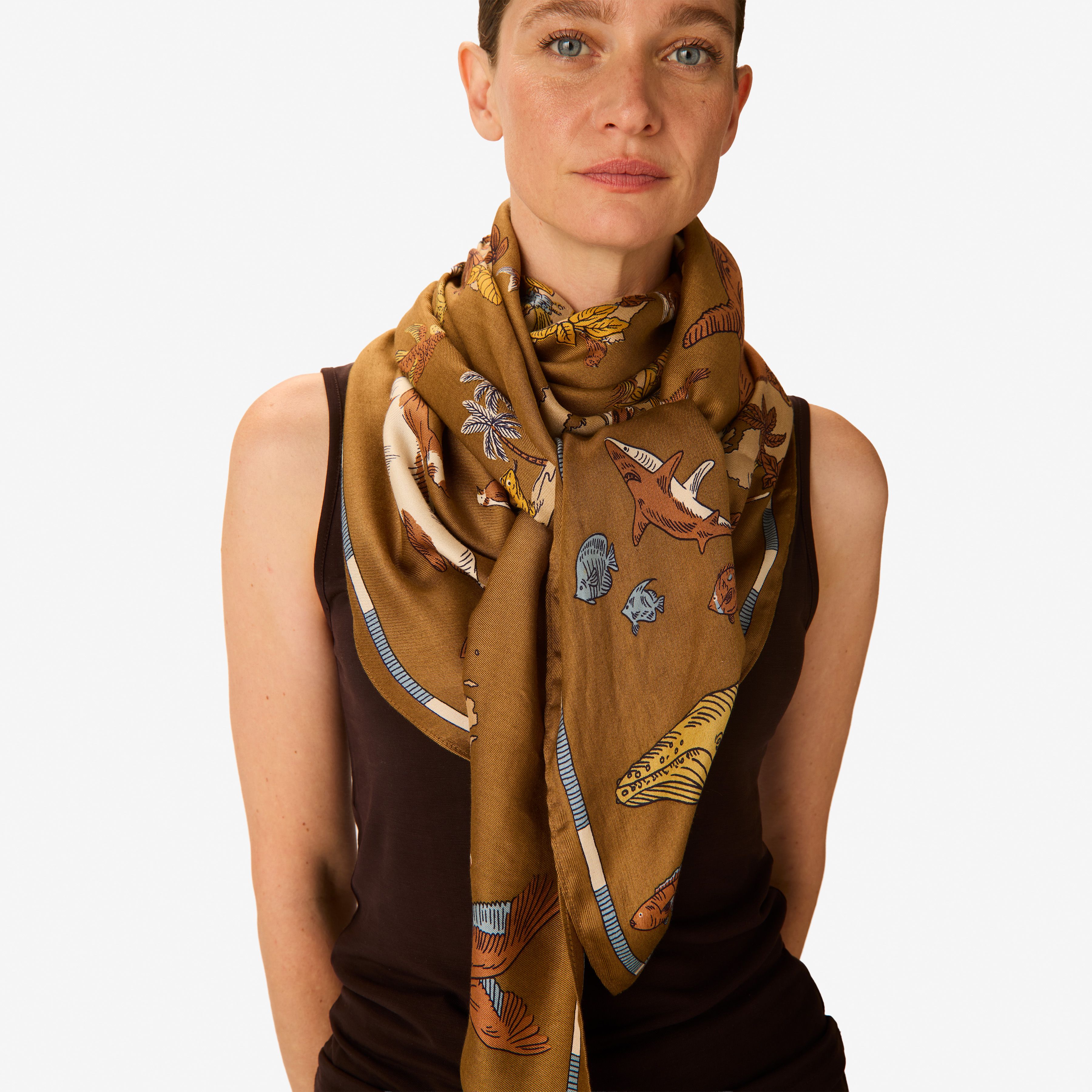 Carré 130 - Atlas - Beige