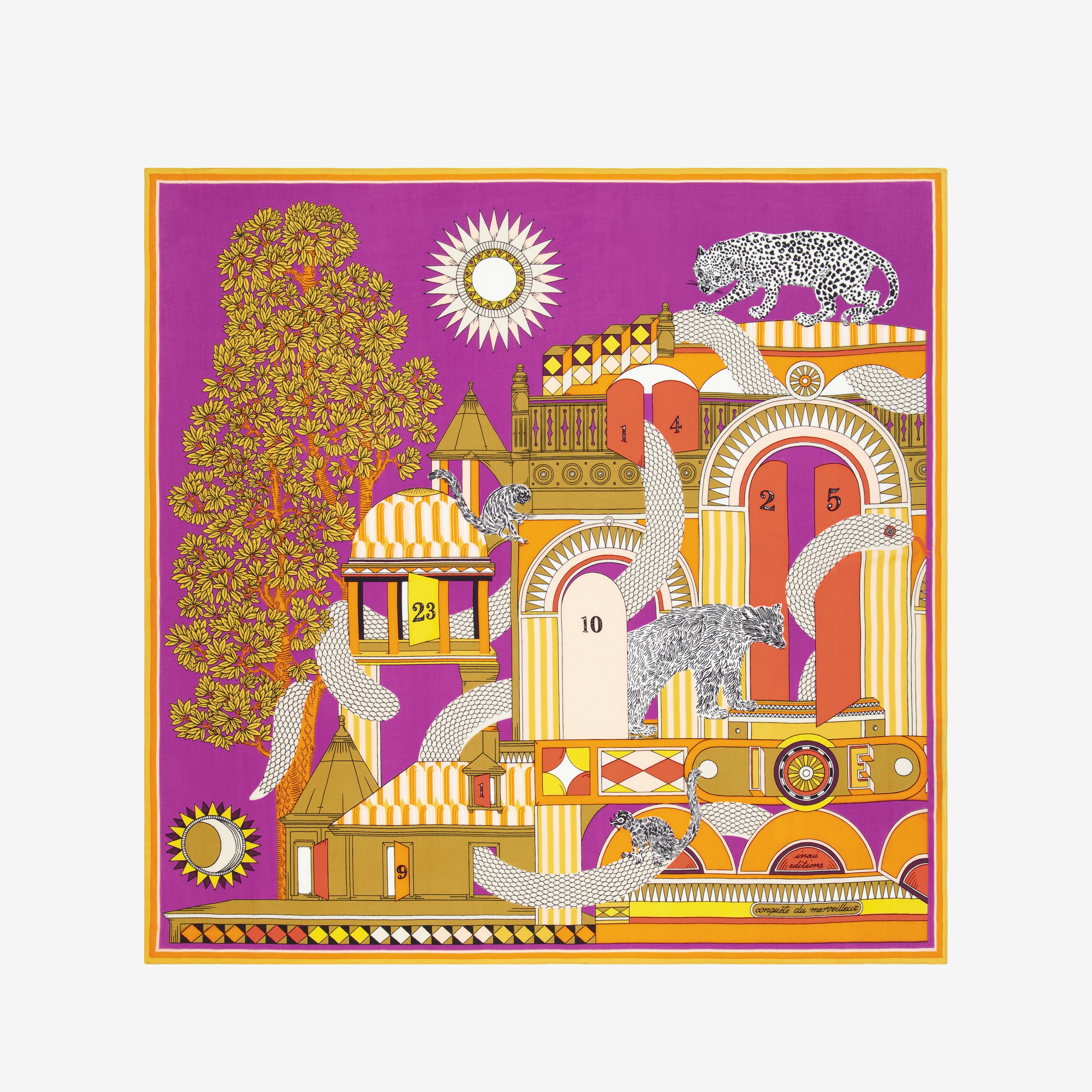 Carré 100 - Taj - Violet