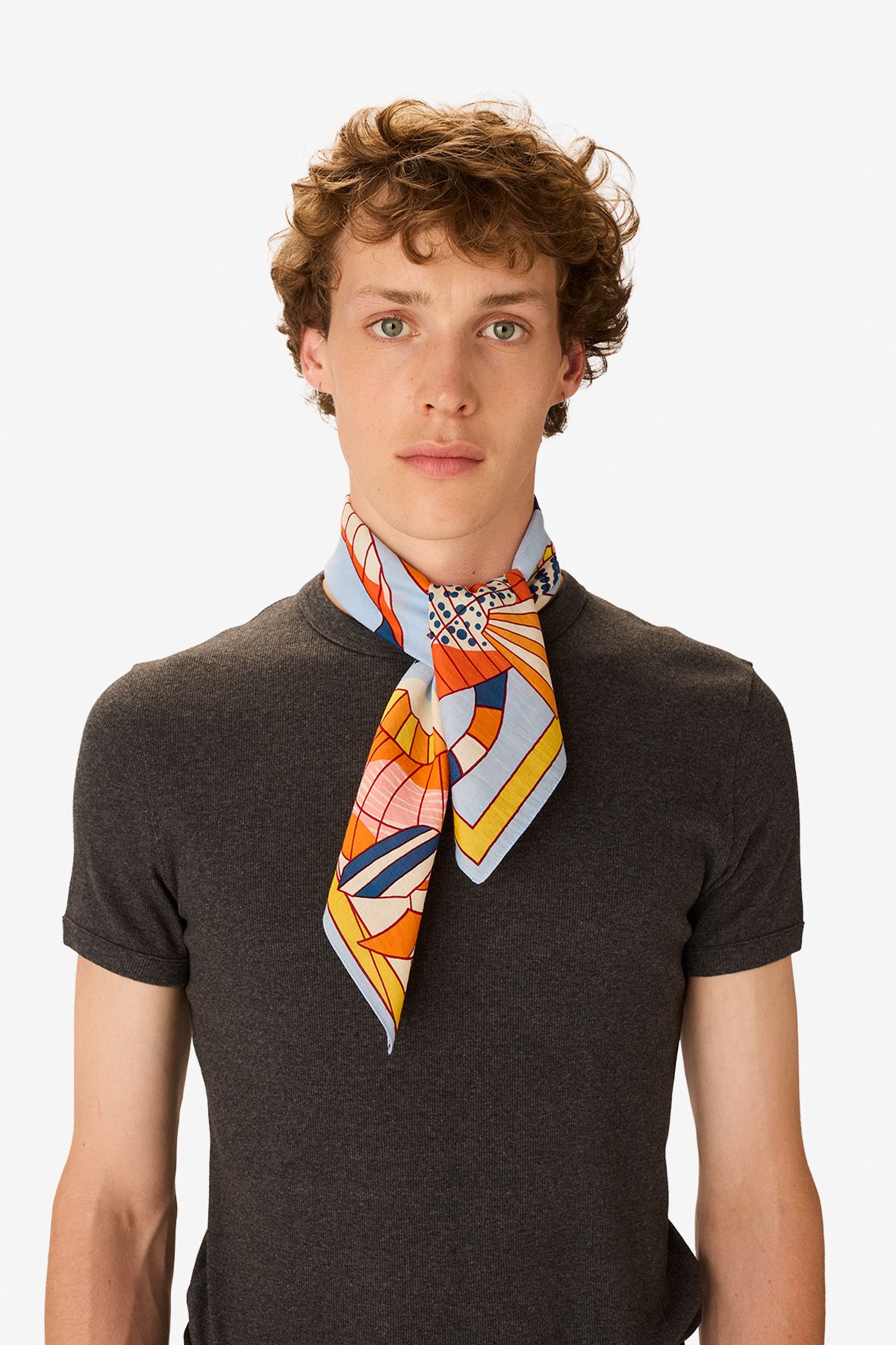 Carré 65 - Cerfs Volants - Orange