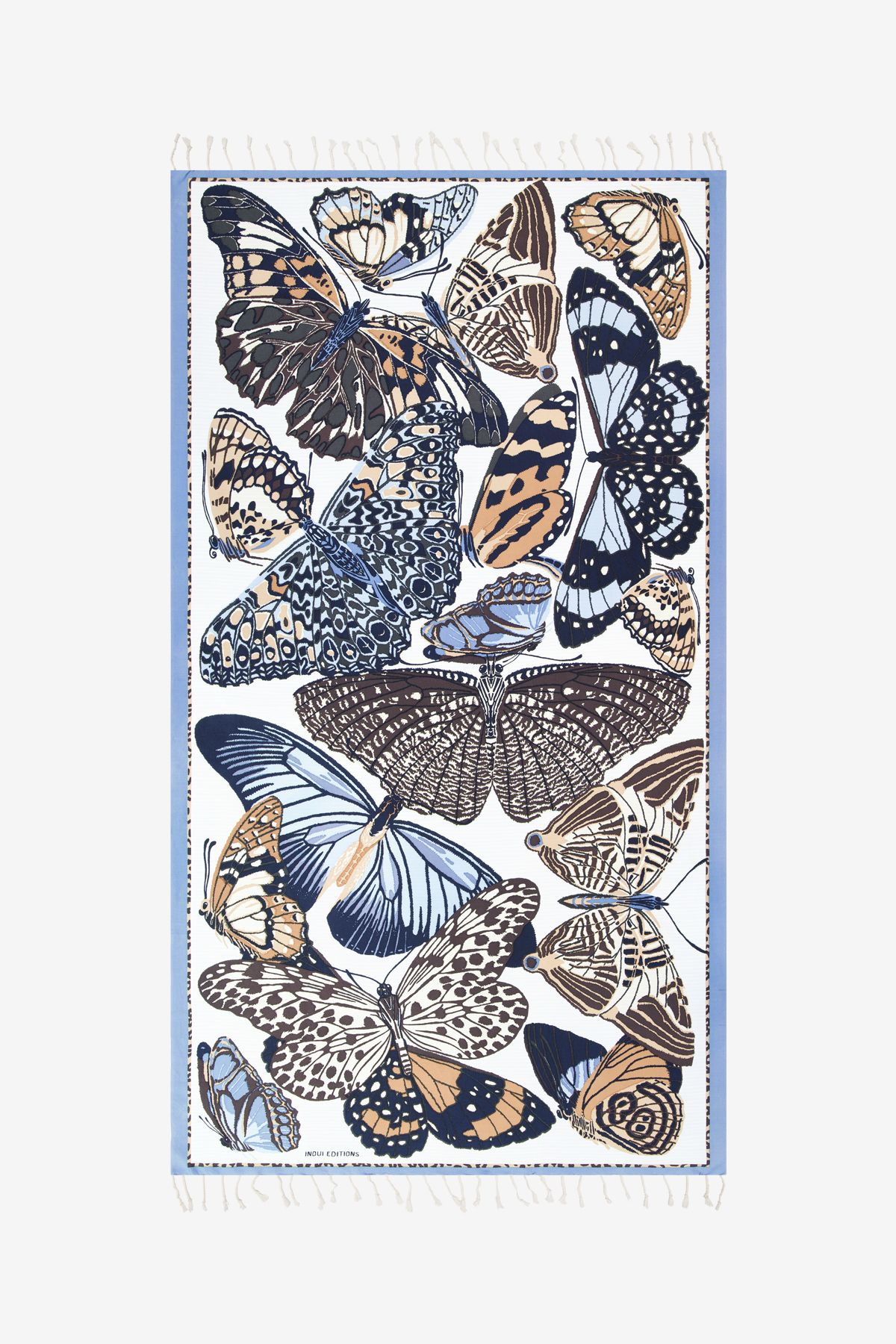 Fouta 100 - Papillons - Beige