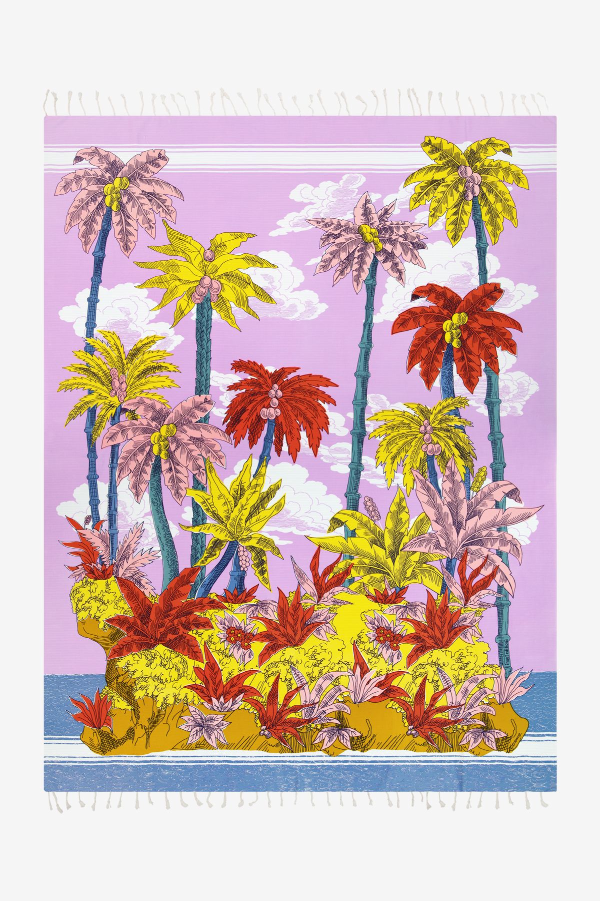 Fouta 140 - Robinson - Violet