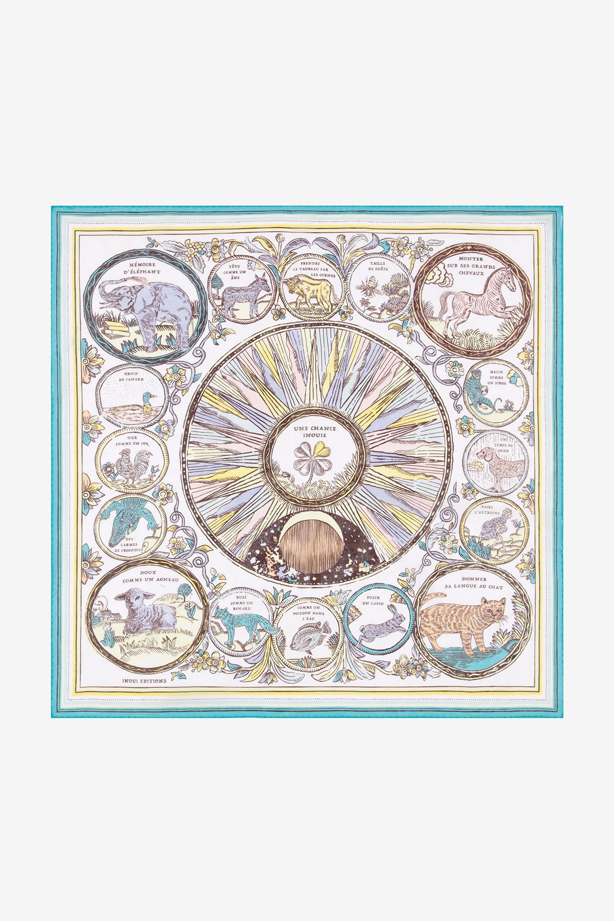 Carré 70 Coton - Chance Inoui - Pastel