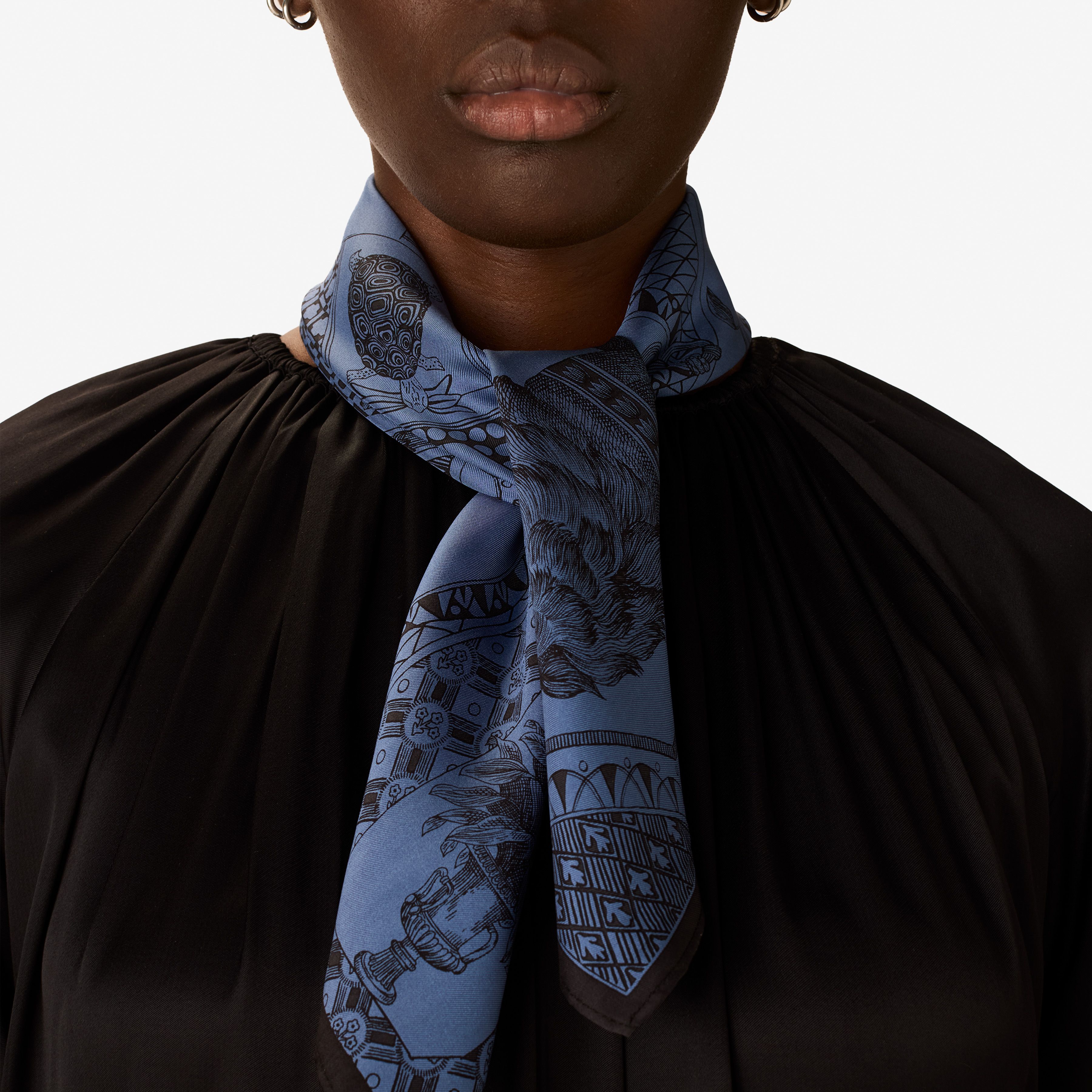 Carré 65 - Barocco - Bleu