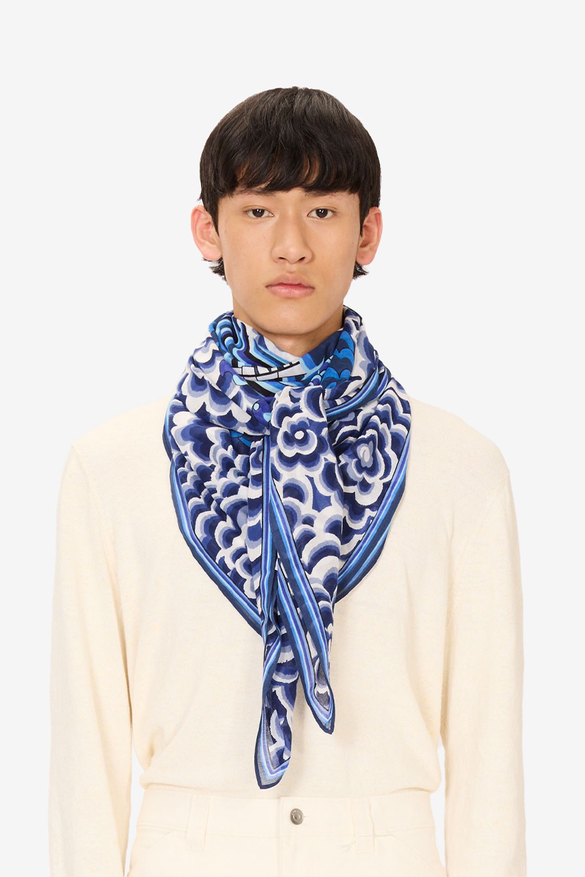 Carré 130 - Dragon - Bleu