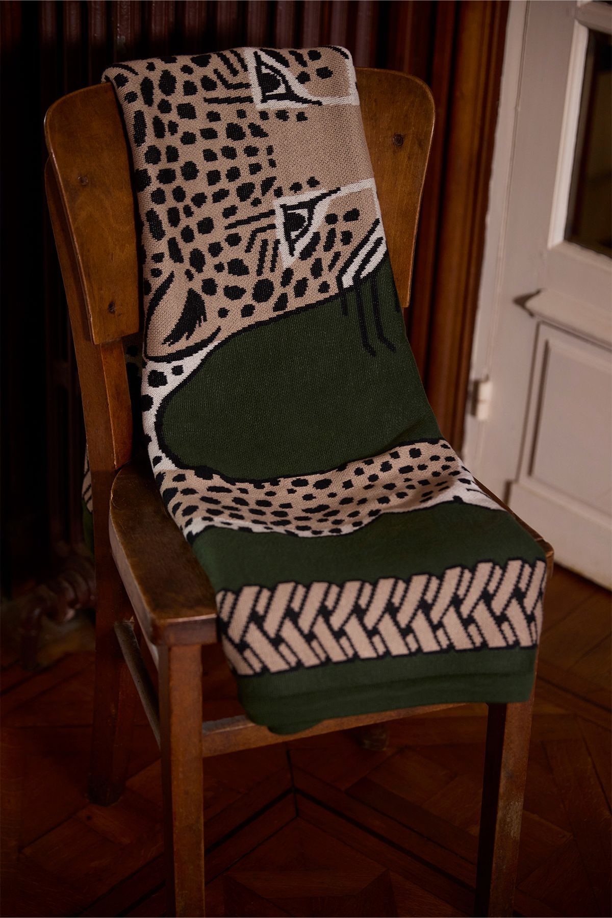 Plaid 130 - Leopard - kaki