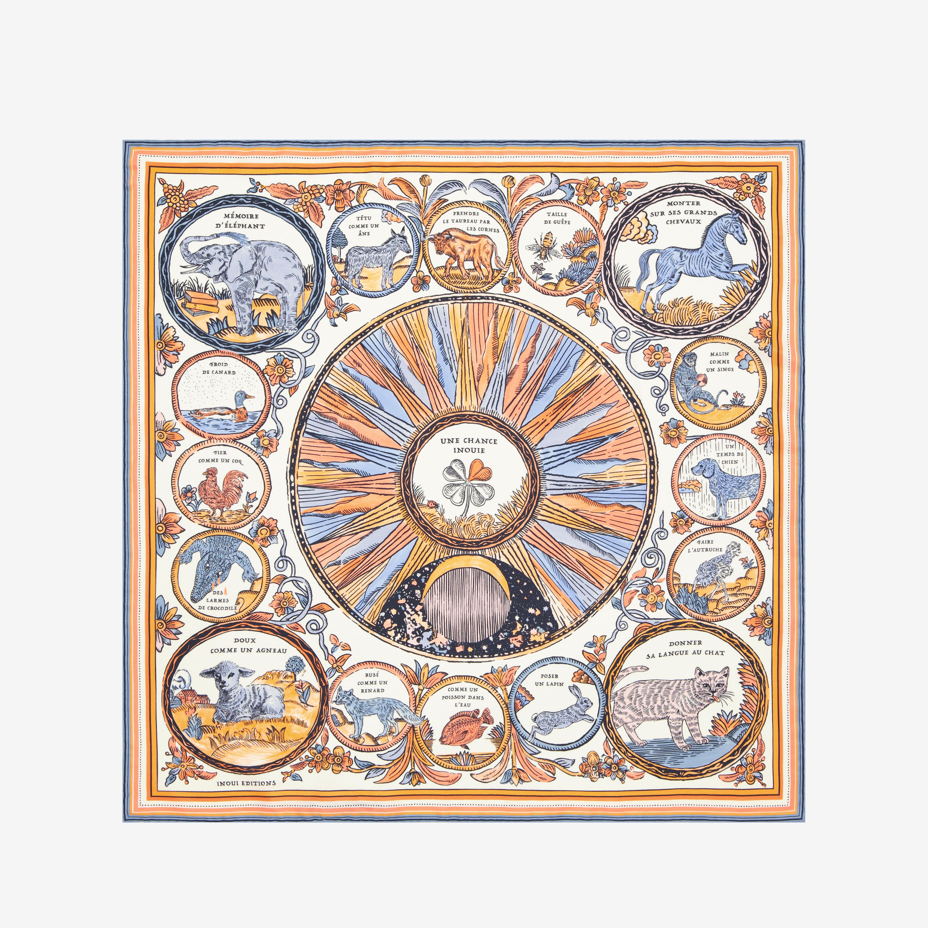 Quadratisches 70 - Chance Inoui - Orange