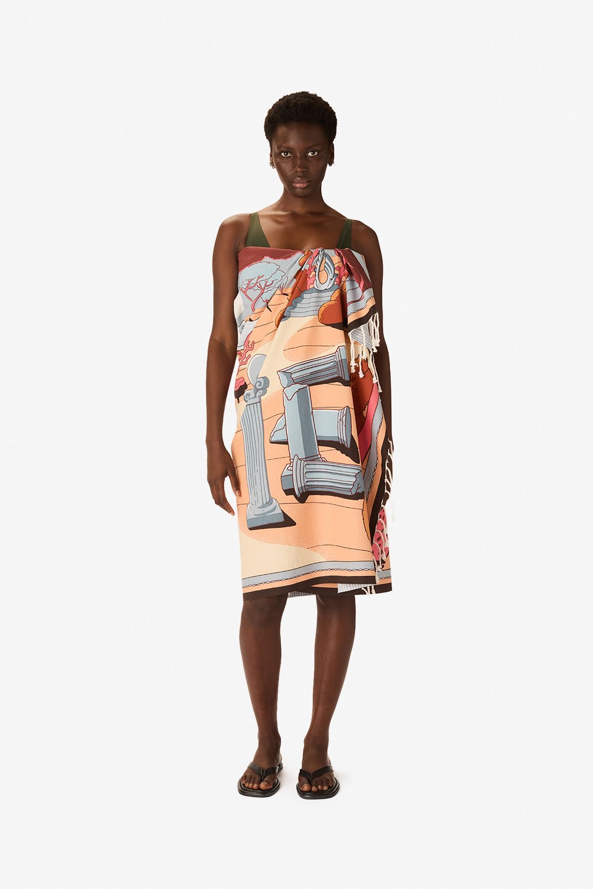 Fouta 100 - Jardin - Corail