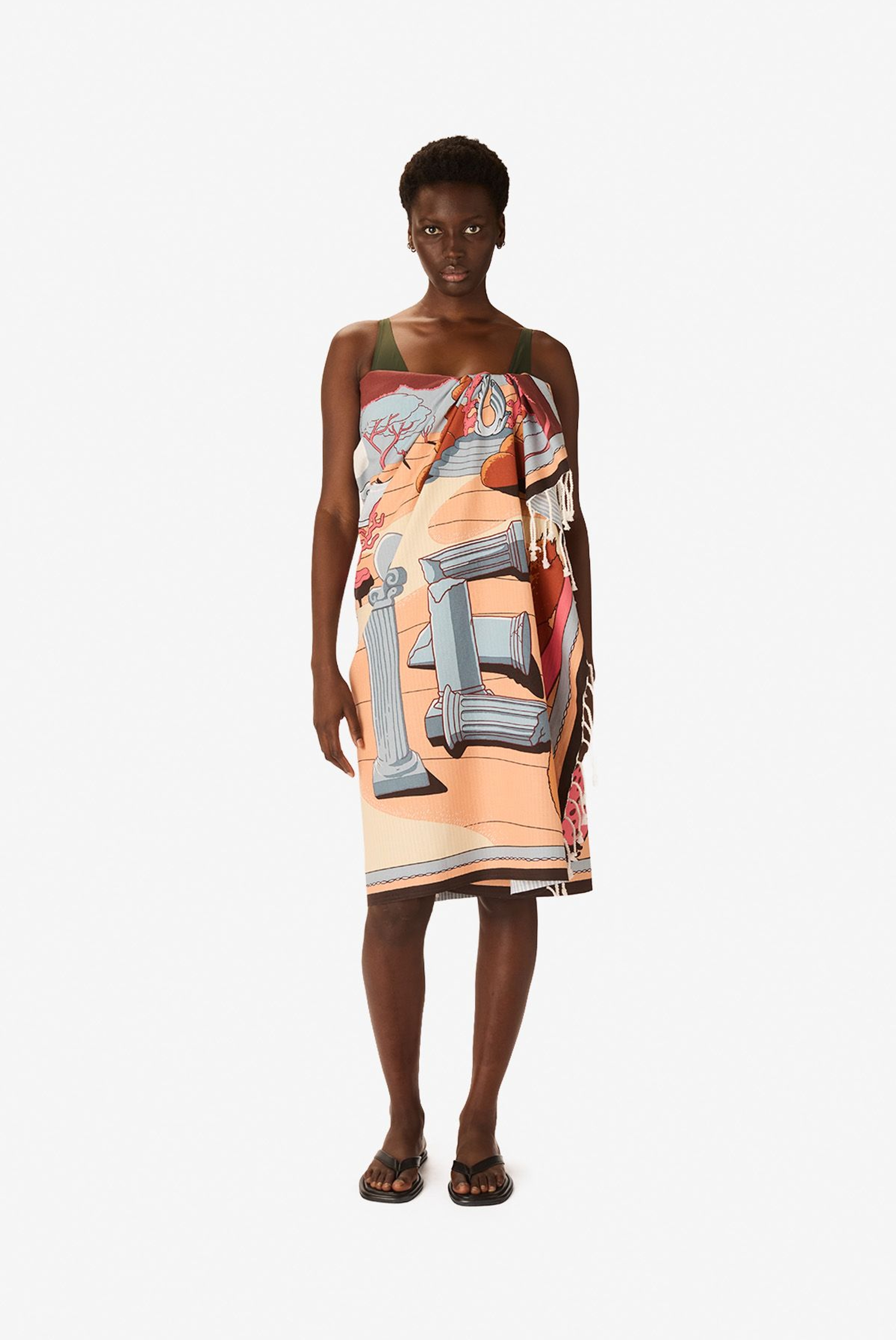 Fouta 100 - Jardin - Corail