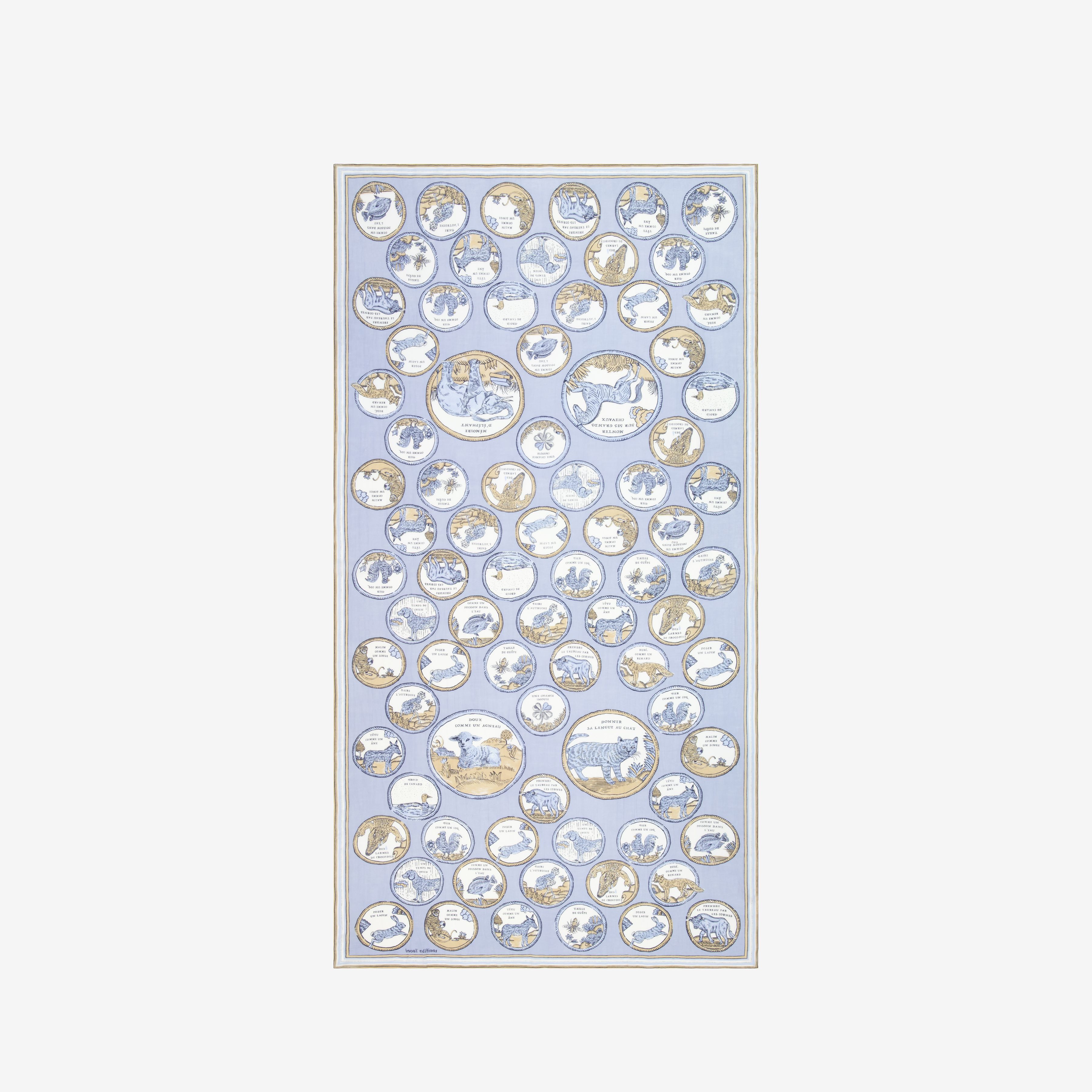 Schal 100 - Chance Inoui - Blau