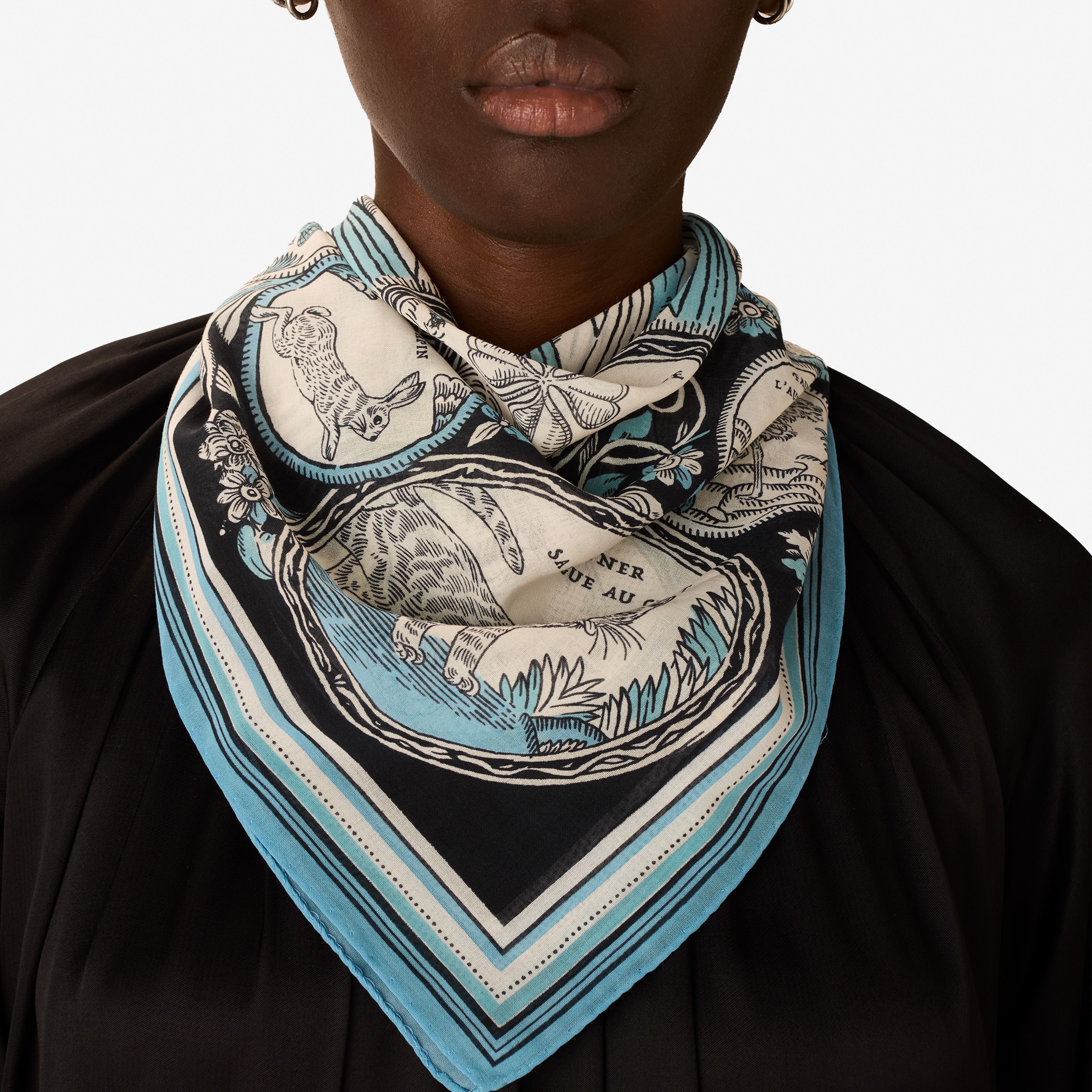 Square 70 Cotton - Chance Inoui - Navy