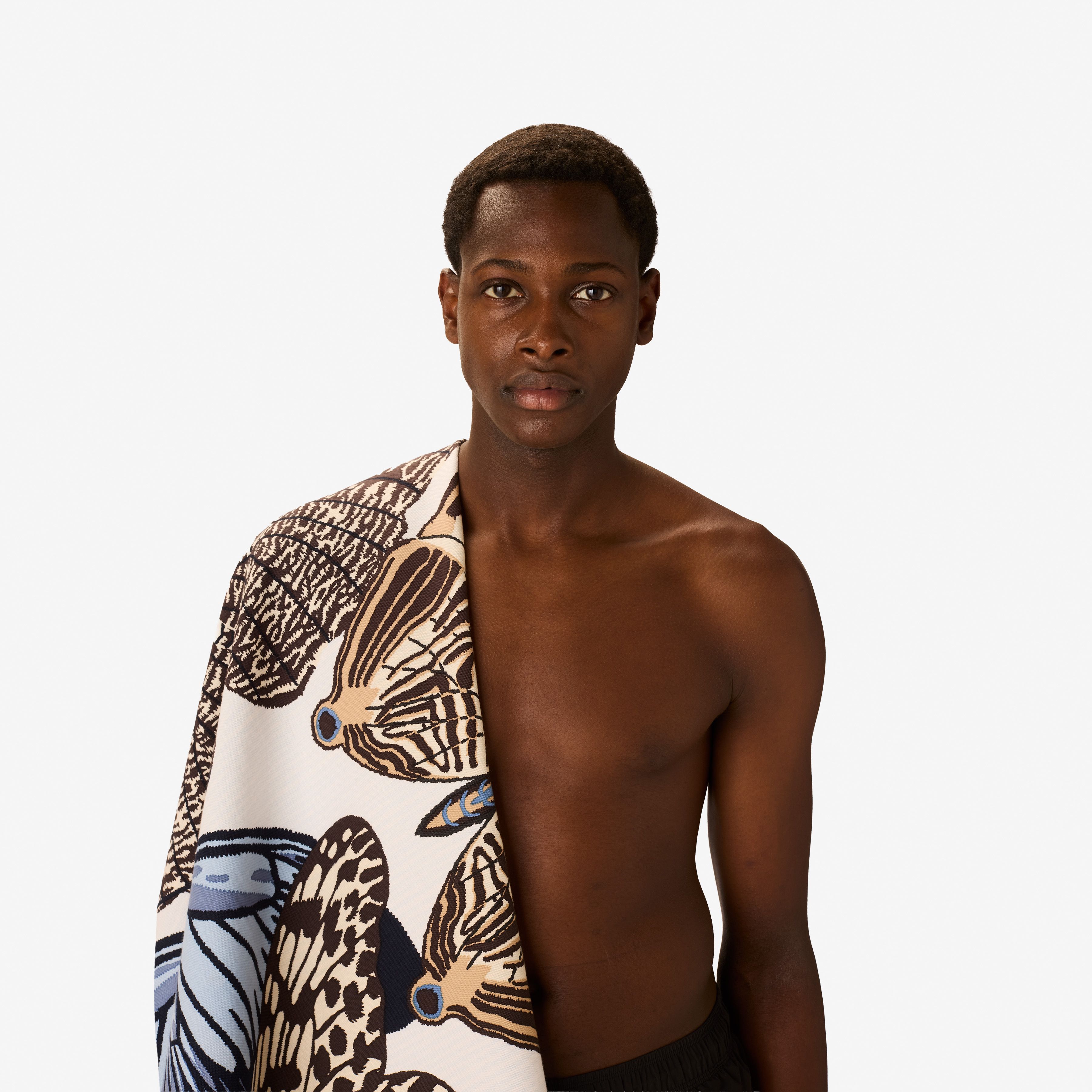 Fouta 100 - Papillons - Beige