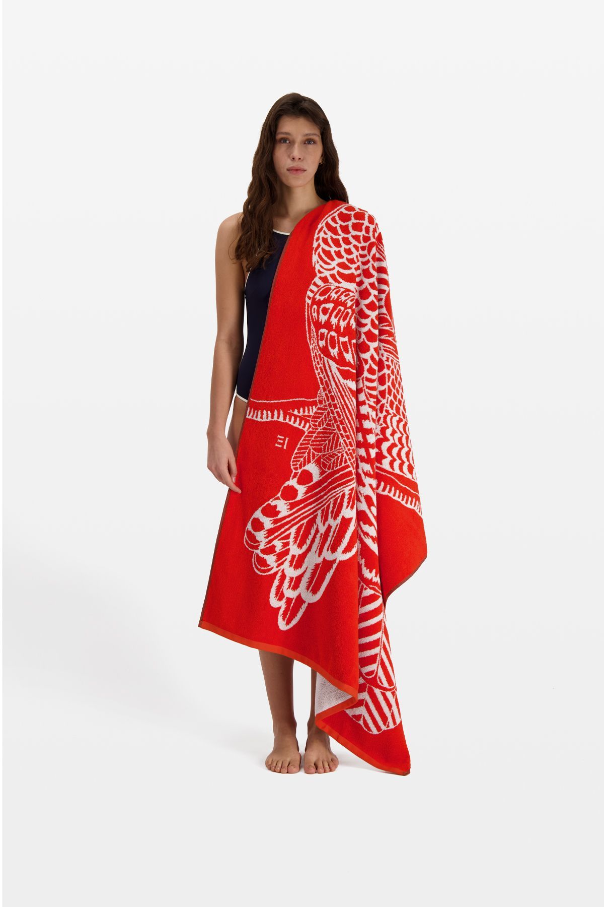 Serviette de Plage - Toucan - Orange