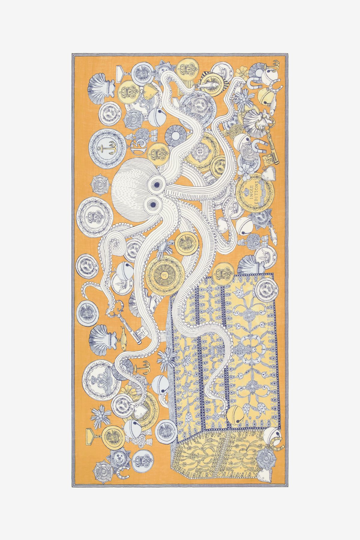 Écharpe 100 - Octopus - Mordoré