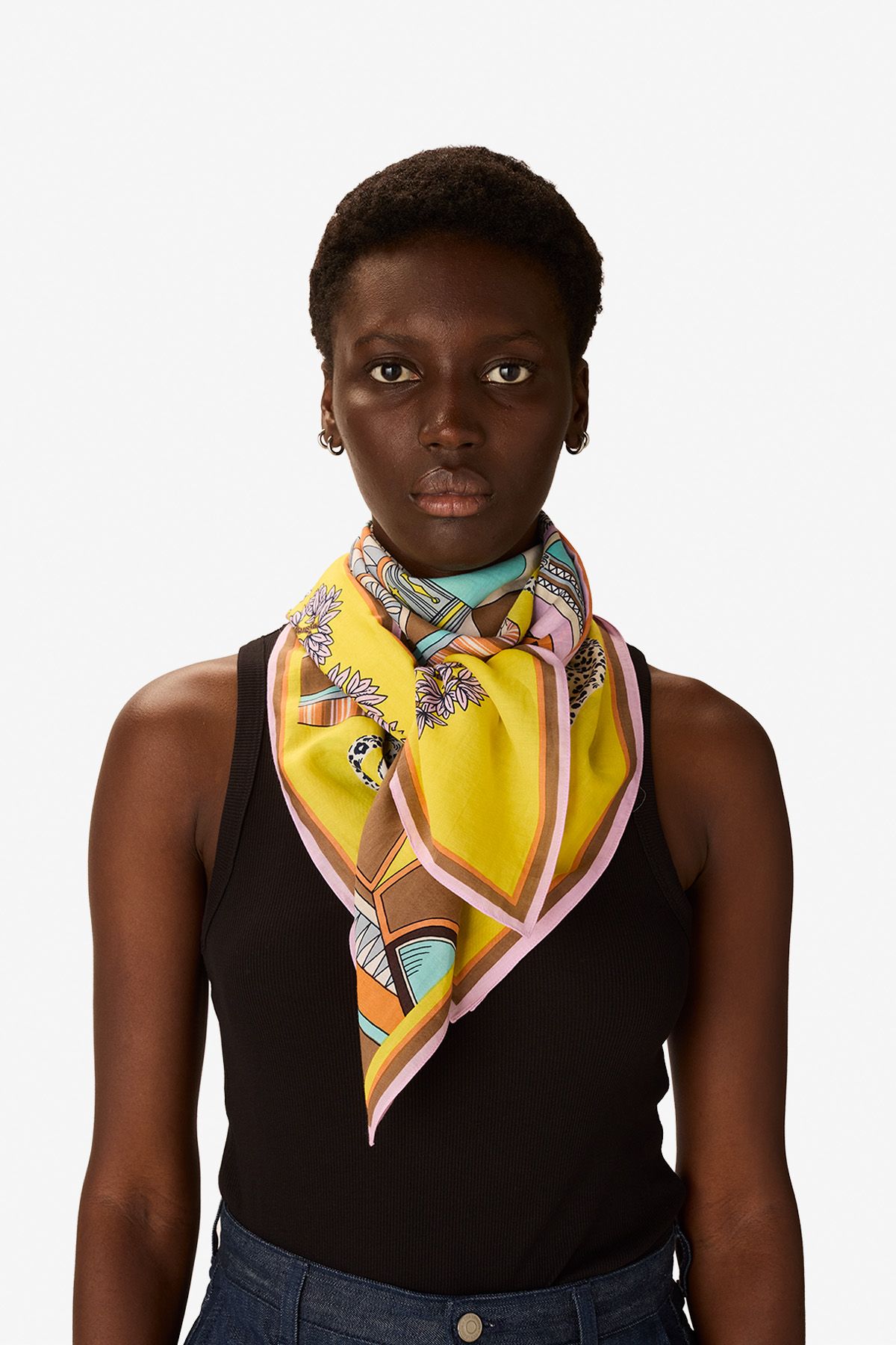 Carré 100 - Taj - Jaune