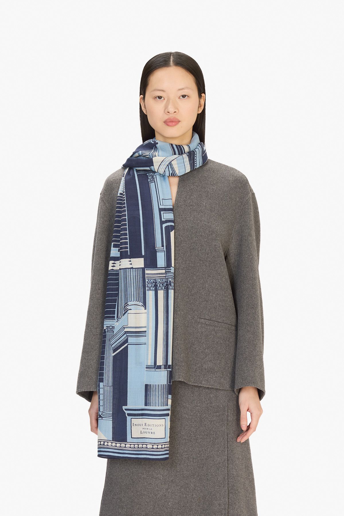 Écharpe 100 - Architecture - Bleu