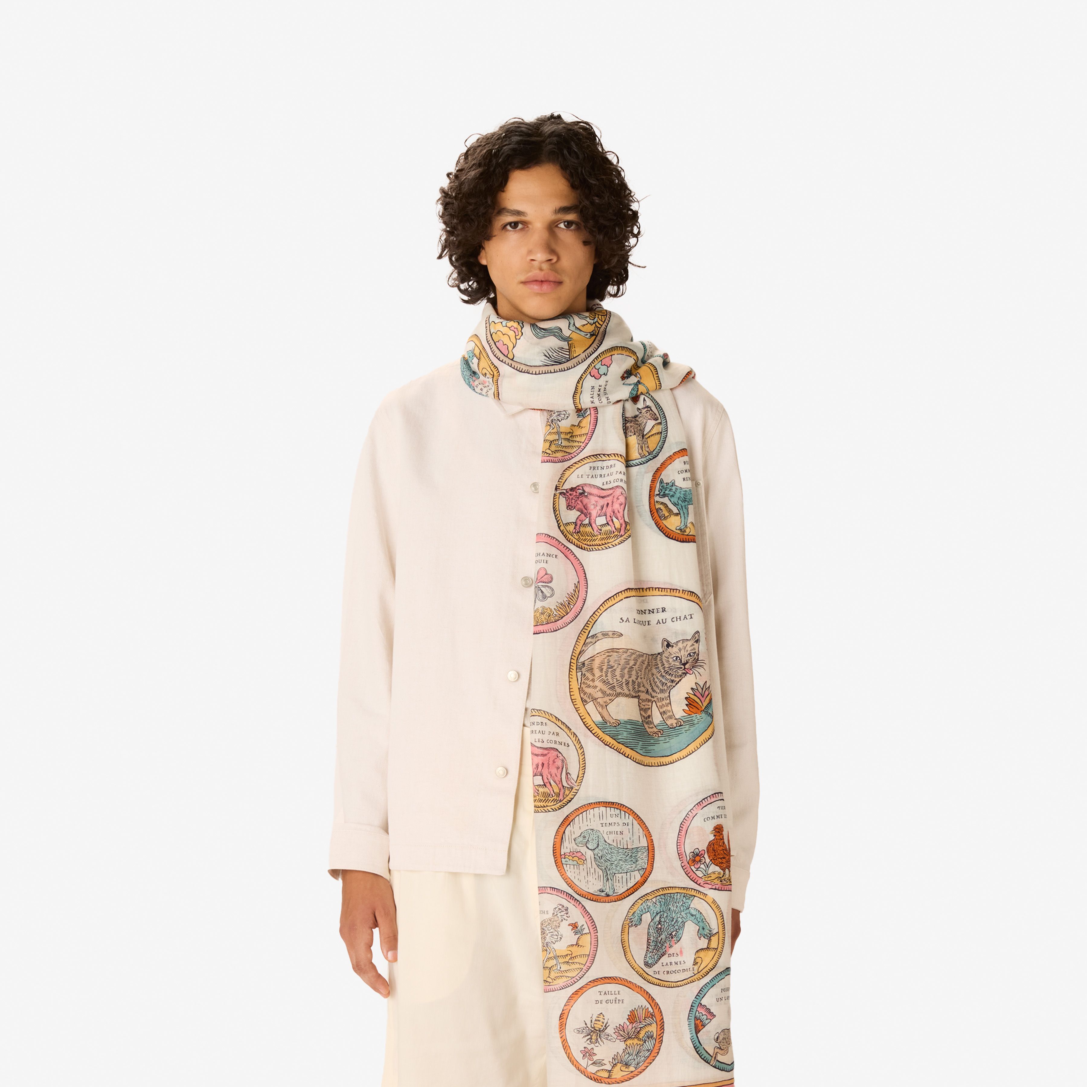 Écharpe 100 - Chance Inoui - Blanc